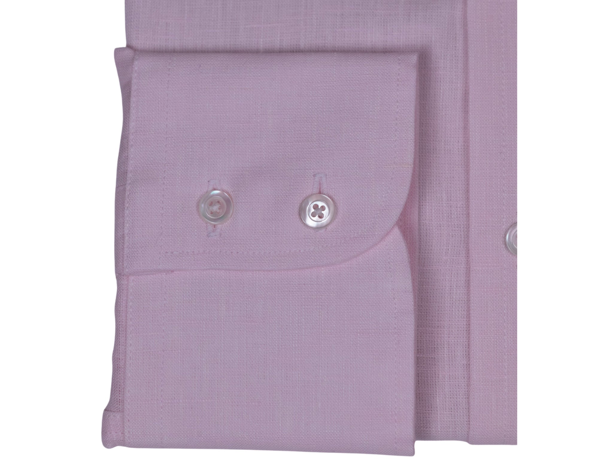 Leinenhemd Button-Down Kragen Rosa