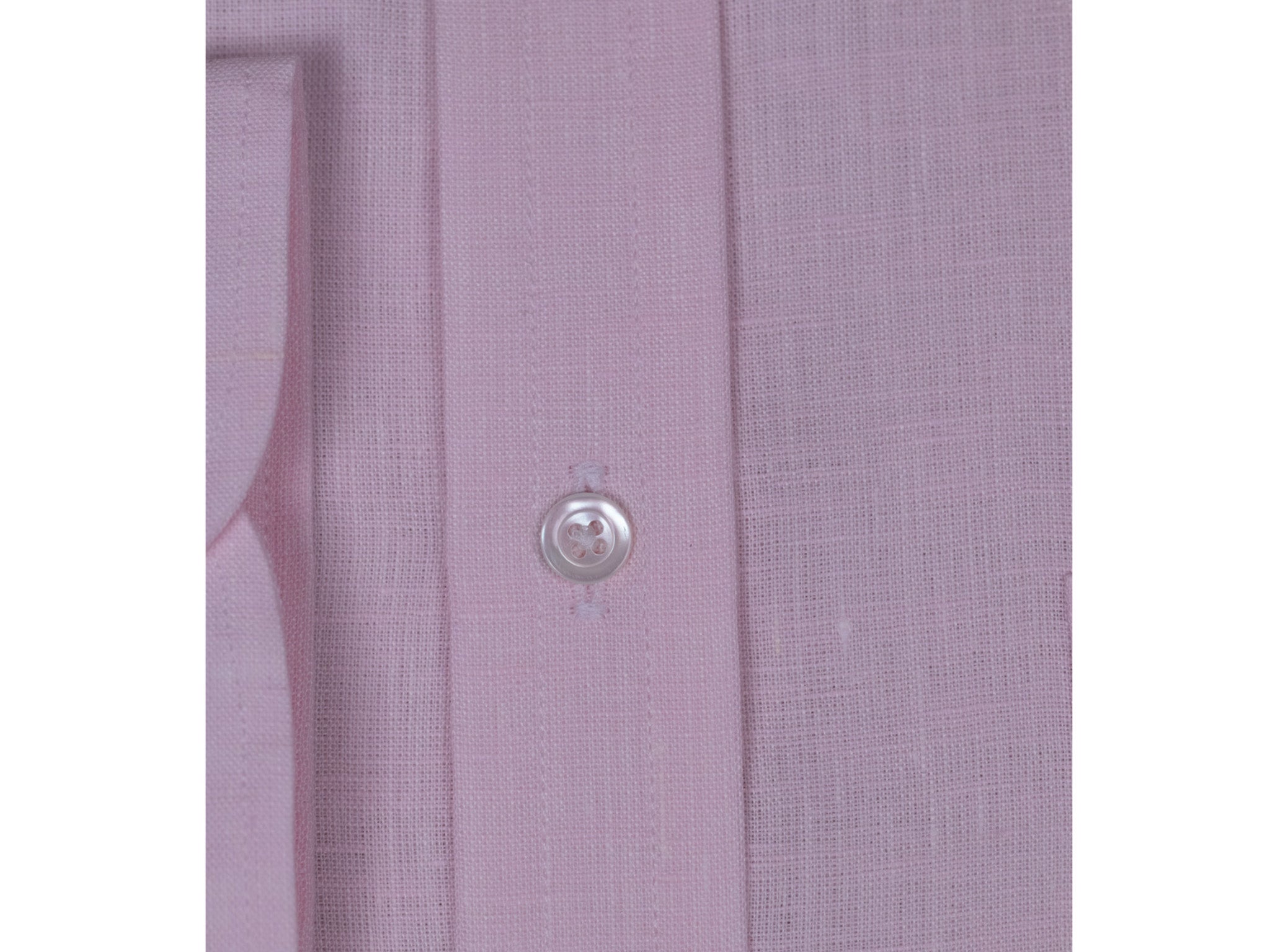 Leinenhemd Button-Down Kragen Rosa