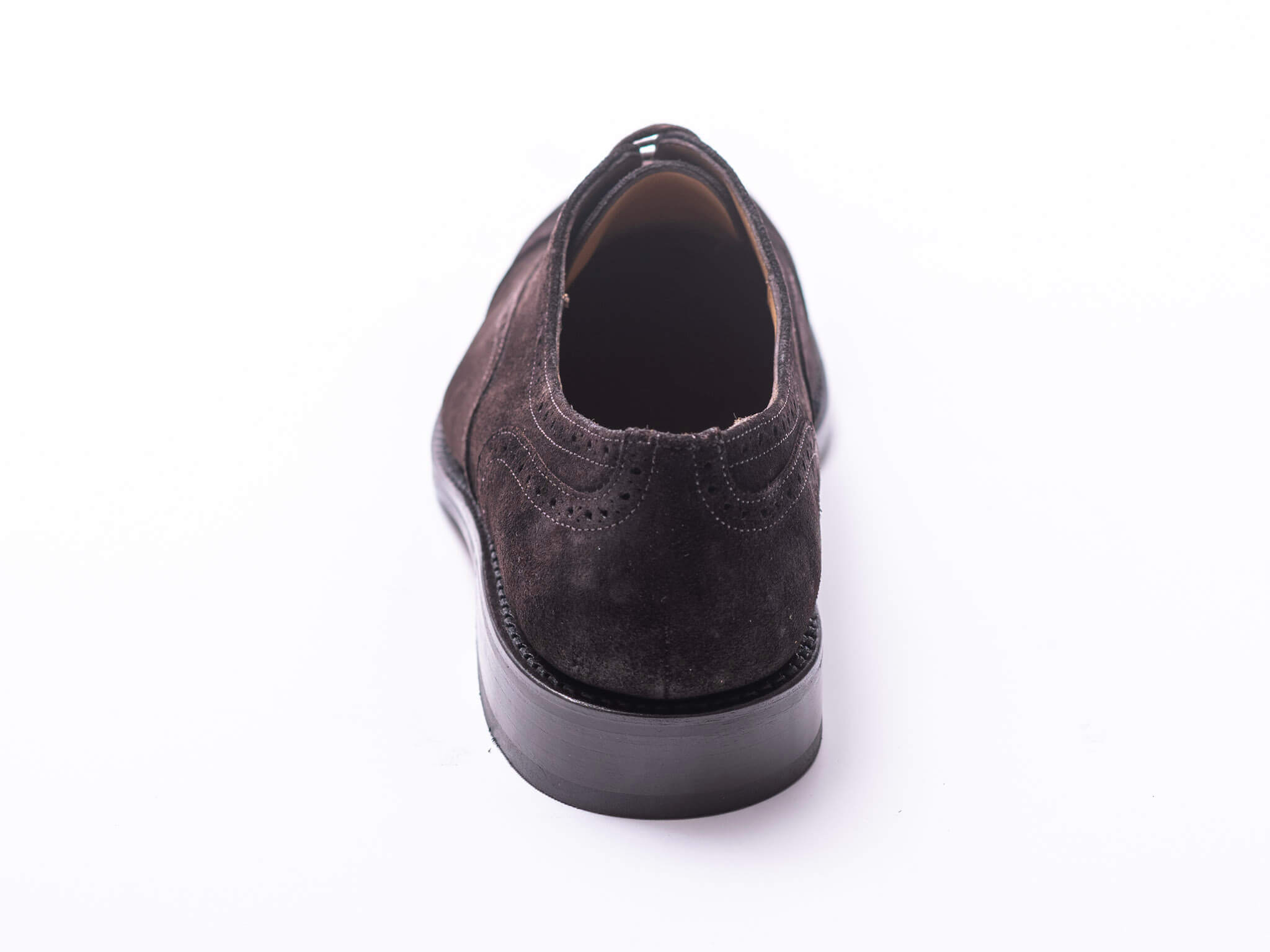 Semi Brogue brown suede