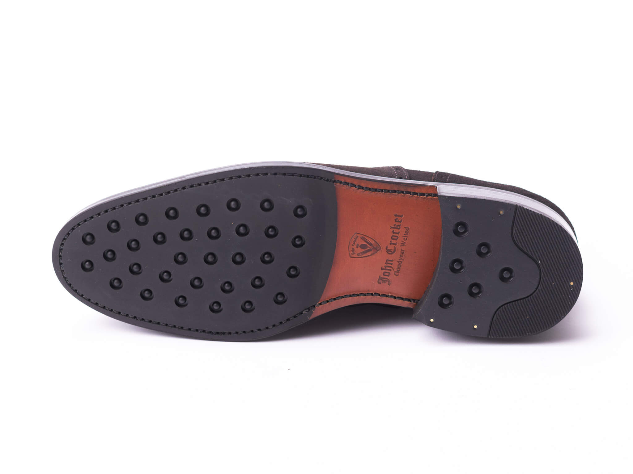 Semi Brogue brown suede