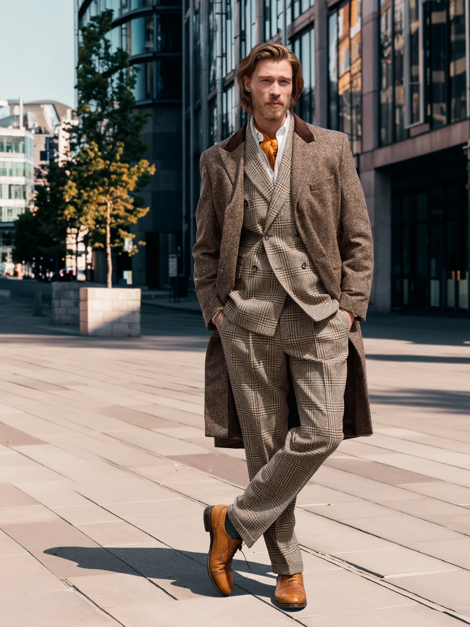 Tweed suit in 3-button Classic from Moon Tweed