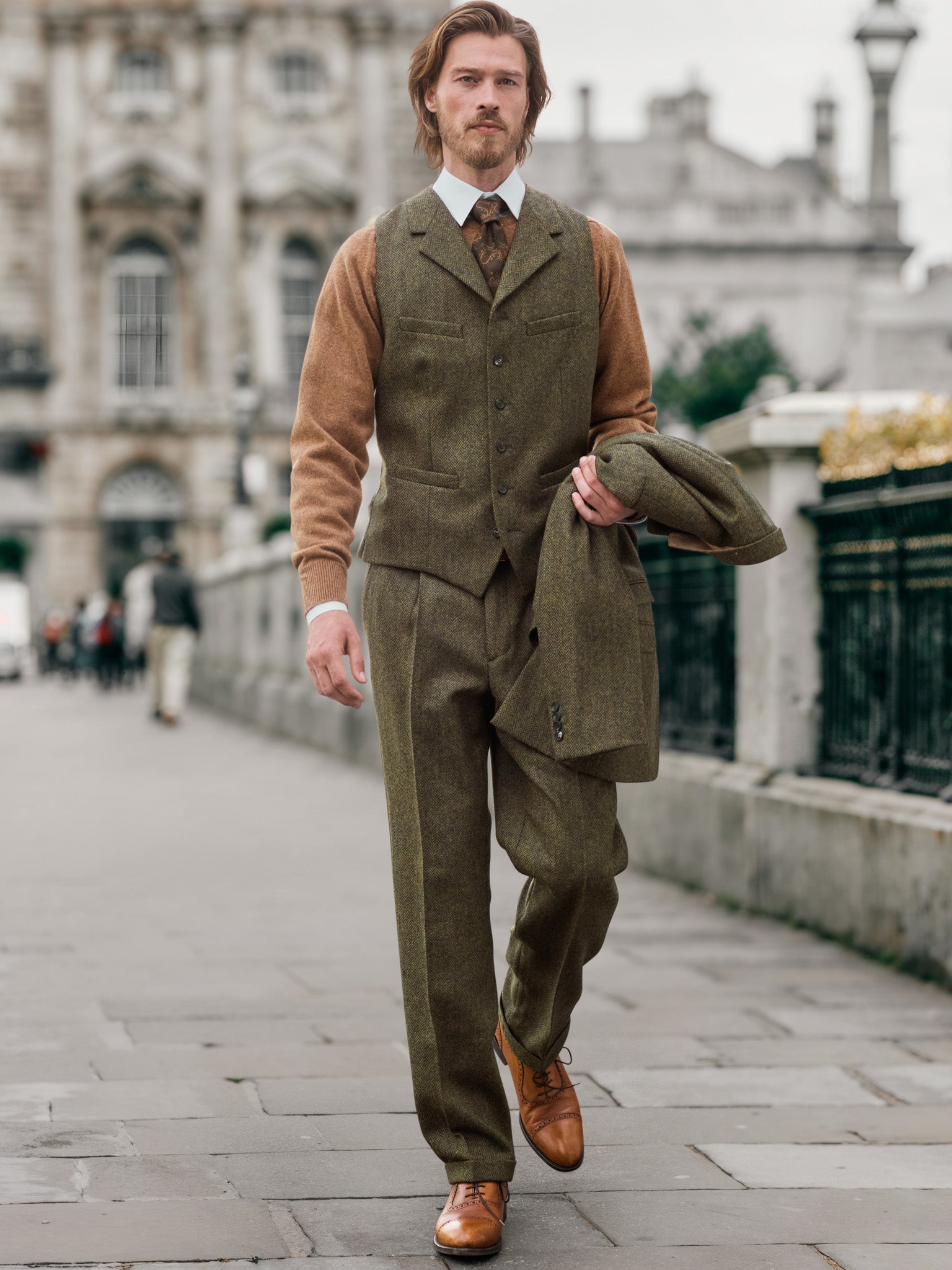 Tweed suit in 3-button Classic from Moon Tweed