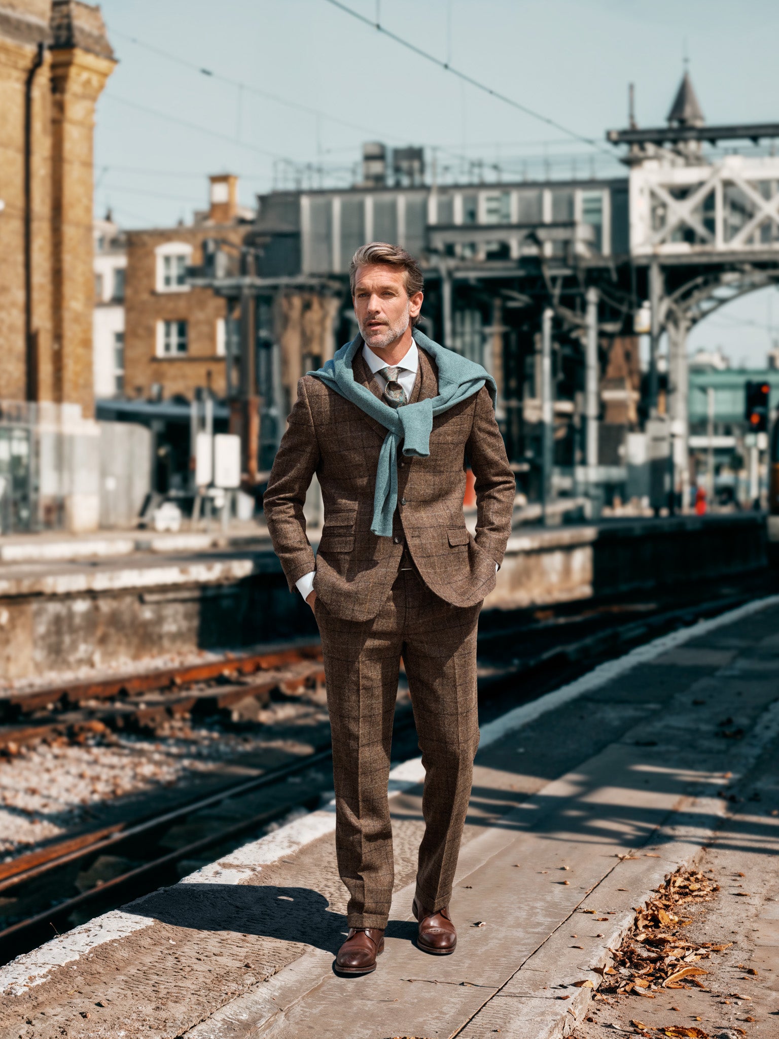 Tweed suit in 3-button Classic from Moon Tweed