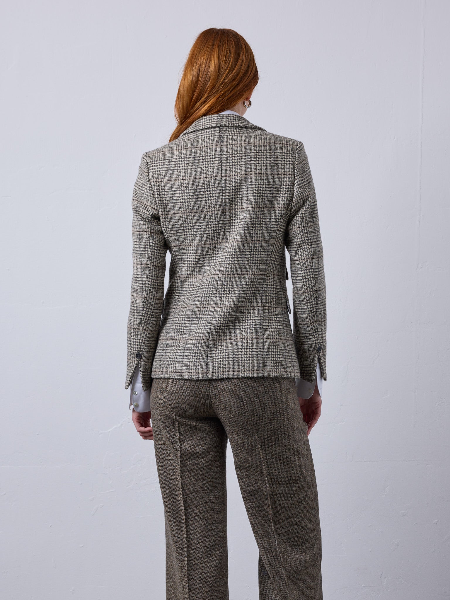 Tweed blazer in lovat tweed