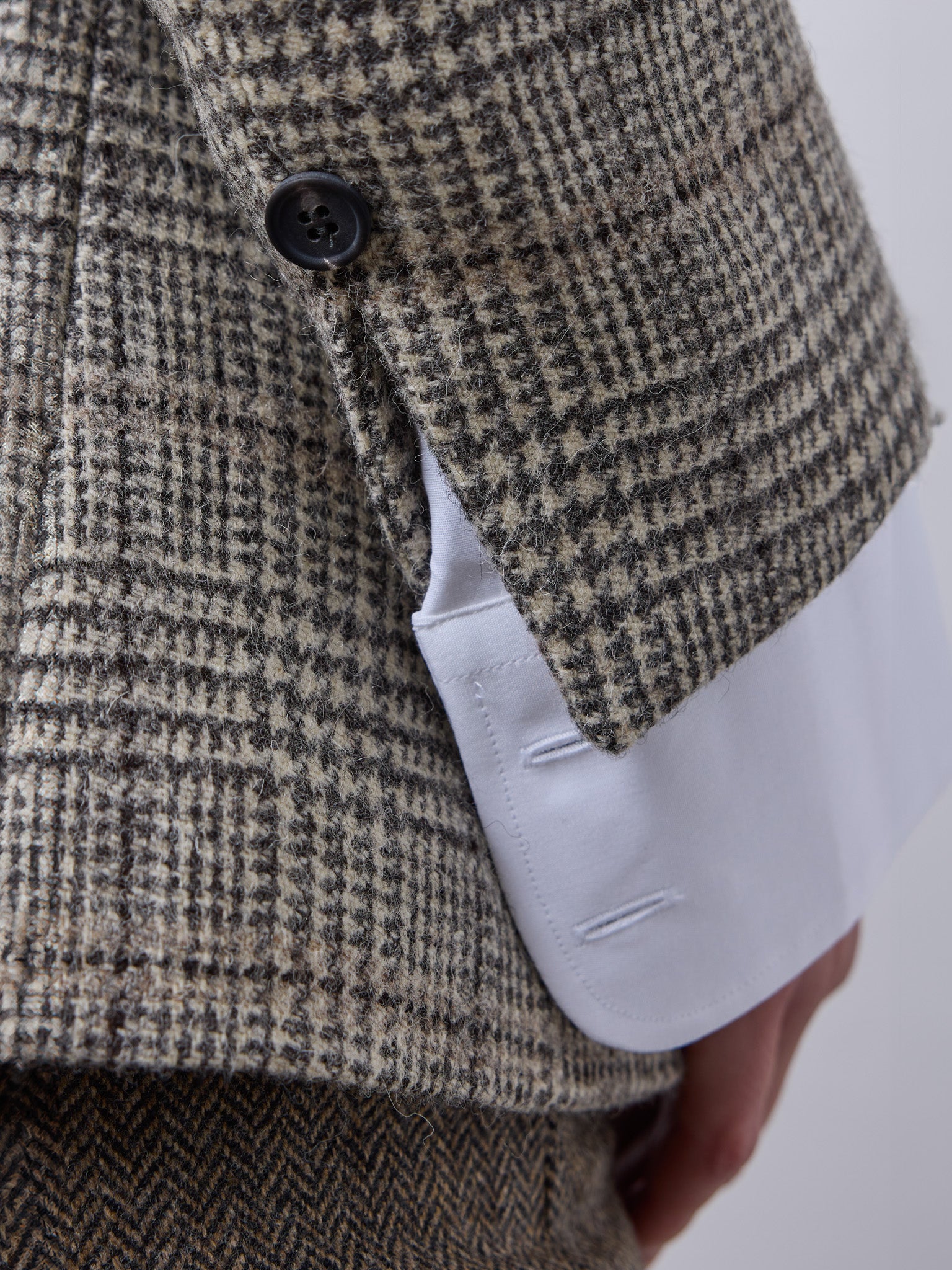 Tweed blazer in lovat tweed