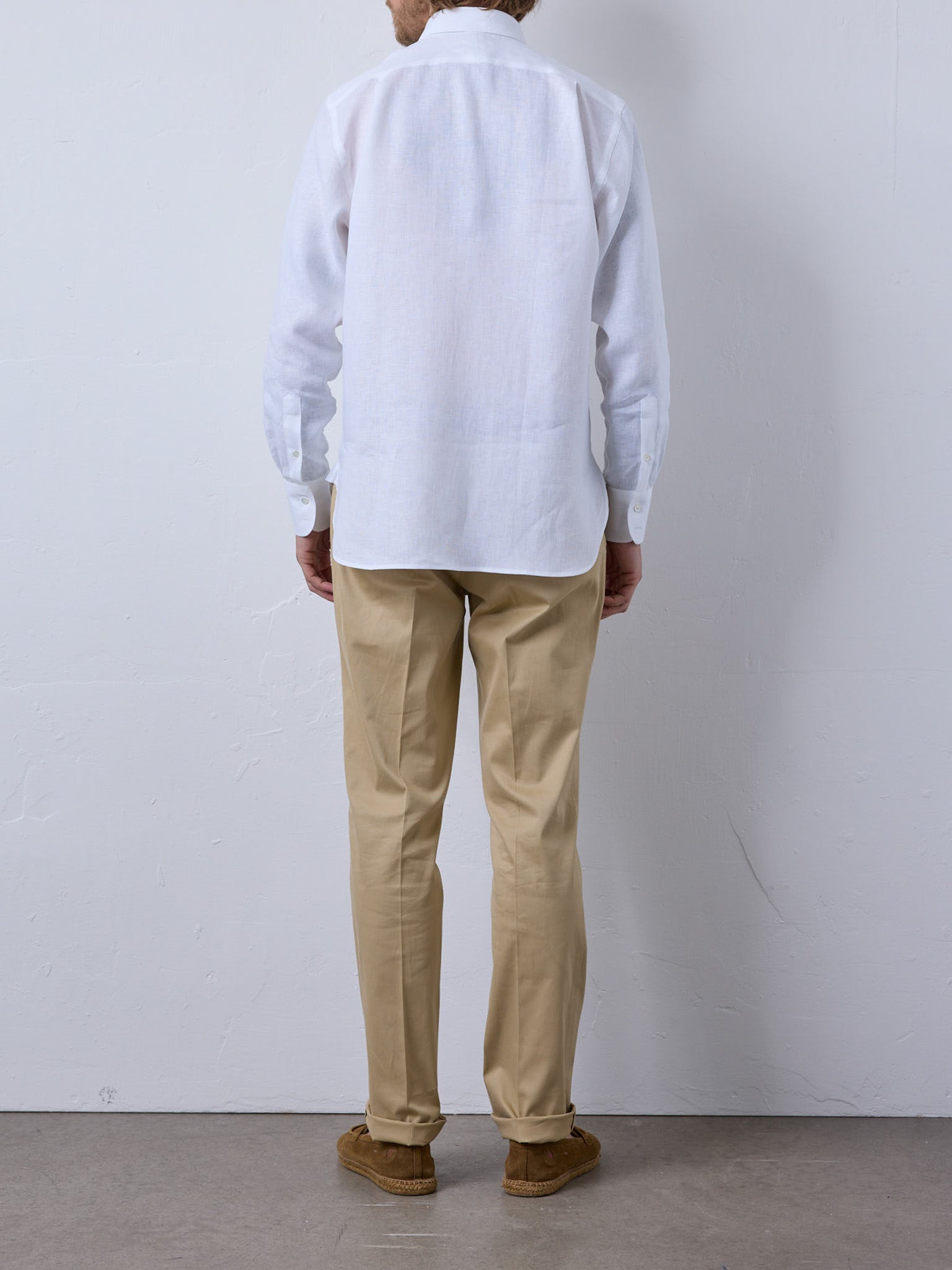 Slimline chino with stretch in taupe
