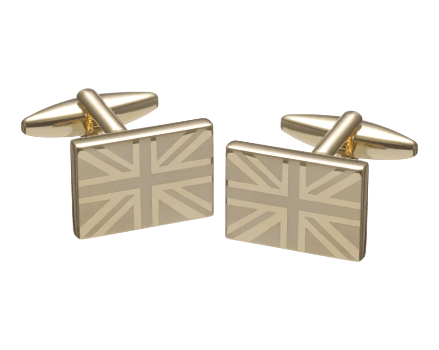 Gemelli: Union Jack Brushed Gold