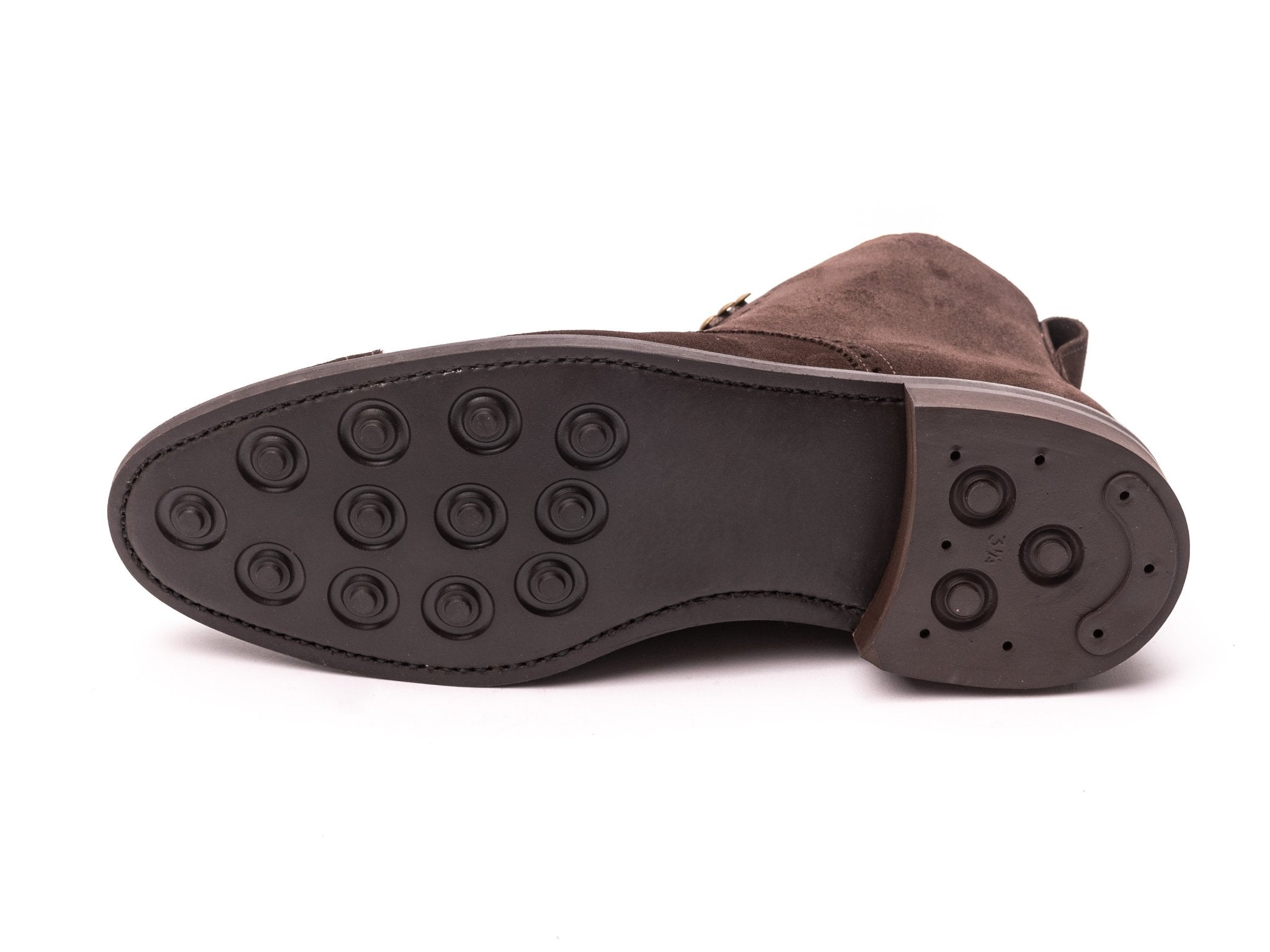 Punched Oxford boots in derby style