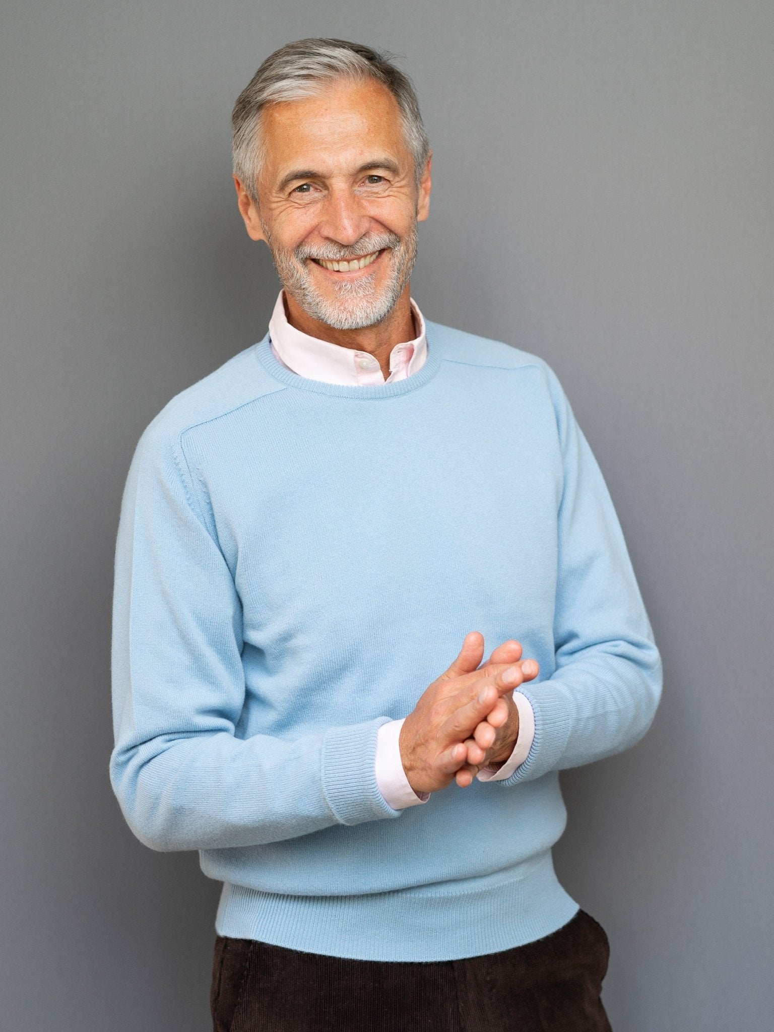 Cashmere Pullover (3-fädig) mit Rundausschnitt
