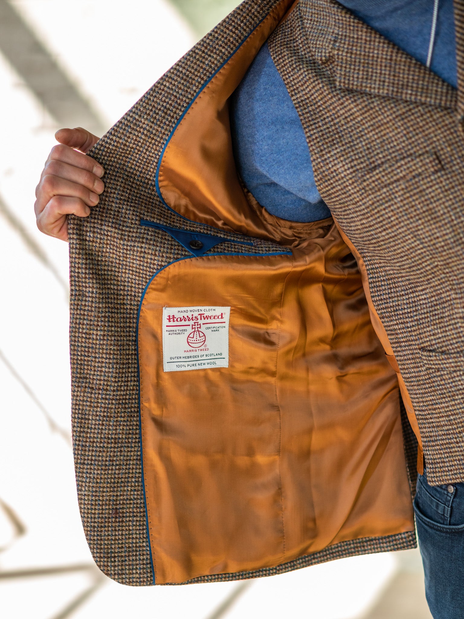Tweed jacket in 3-button Classic from Harris Tweed