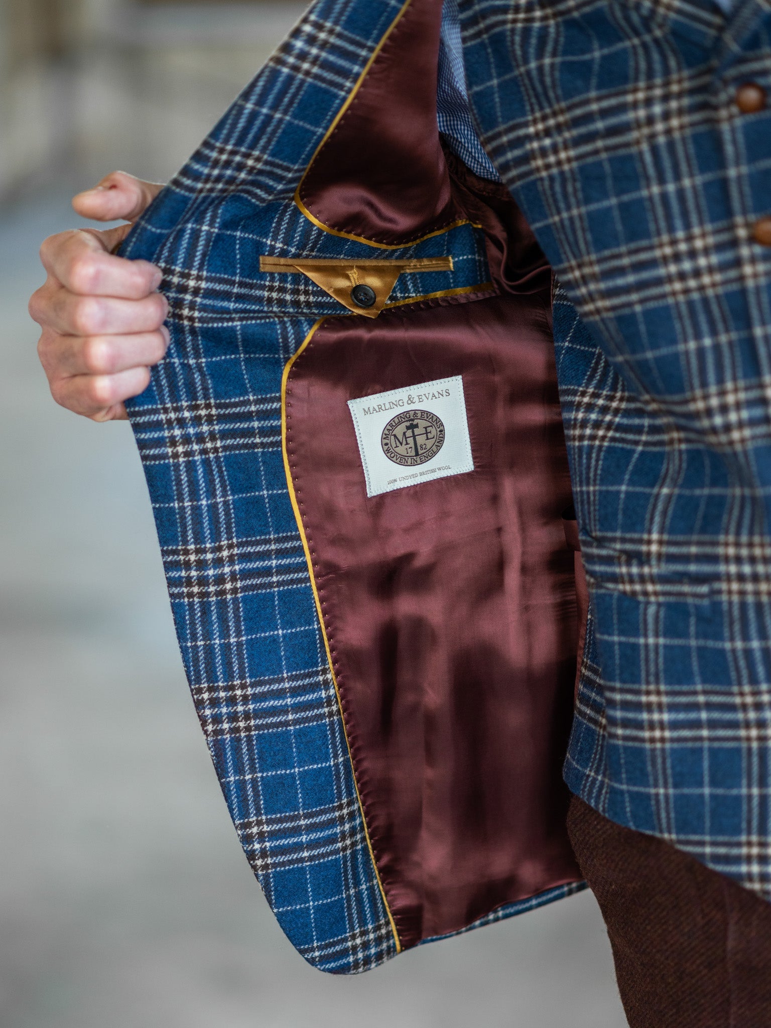Tweed jacket in 3-button Classic from Marling & Evans Tweed
