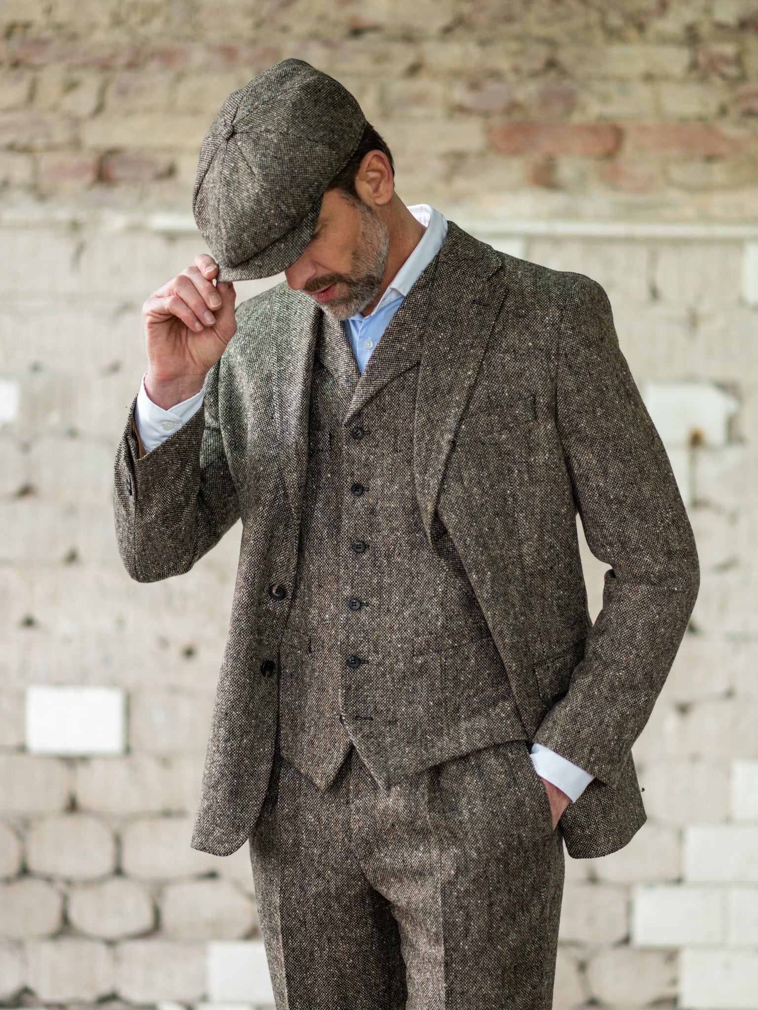 Tweed suit 3-button Classic from John Hanly Tweed