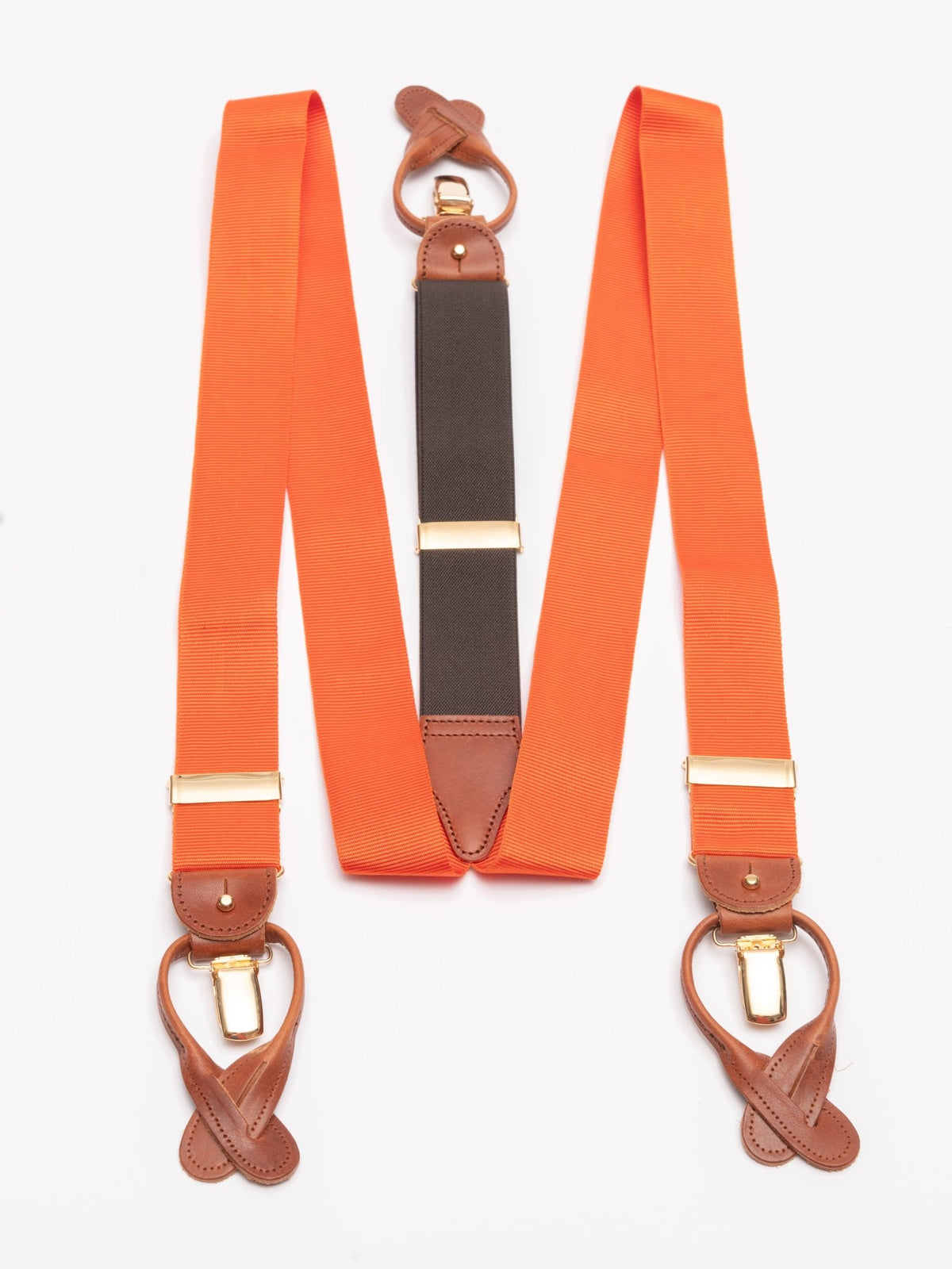 Hosenträger, orange Frontalansicht — John Crocket