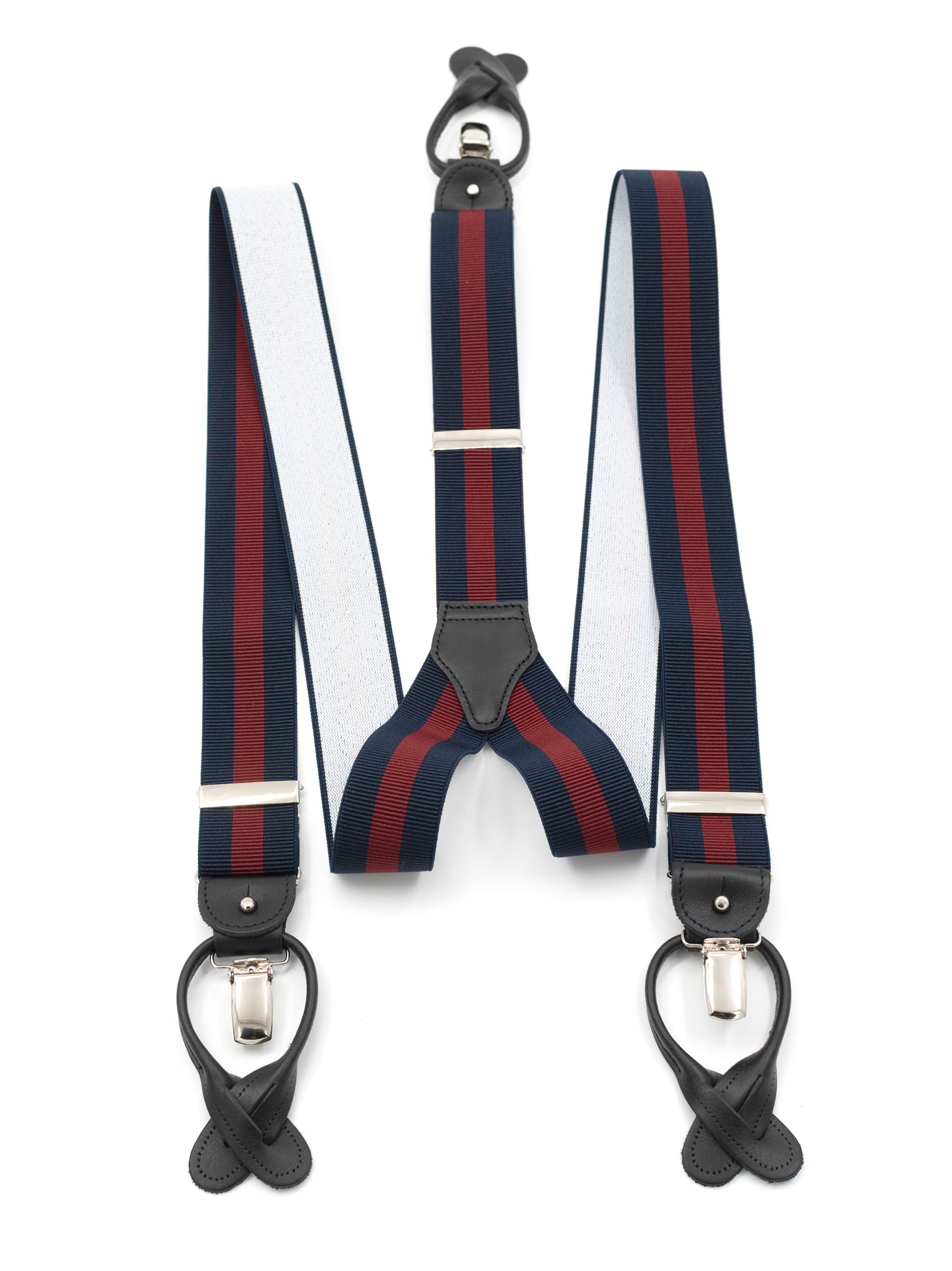 Braces, Navy-Bordeaux