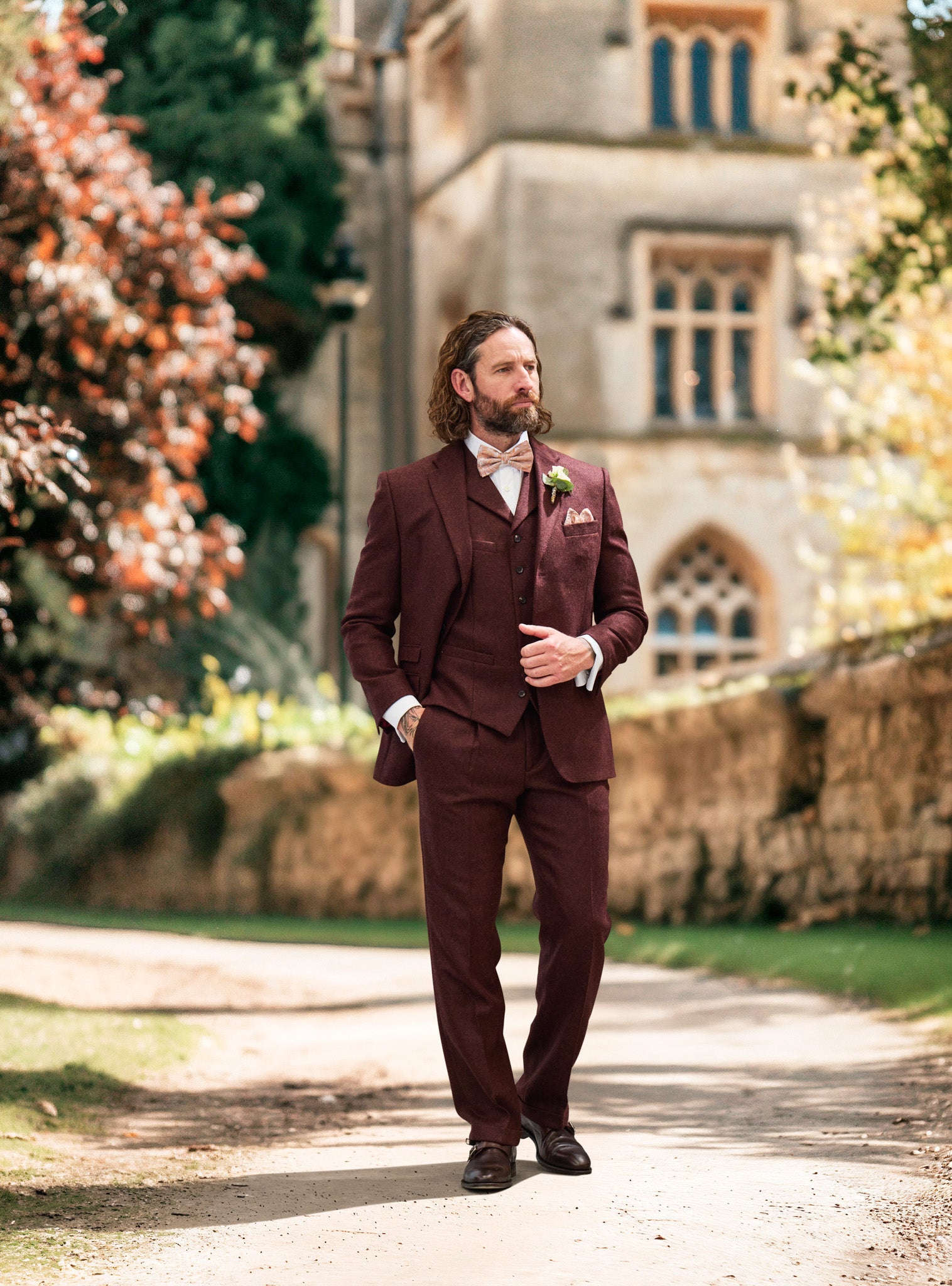 Tweed suit in 3-button Classic from Moon Tweed