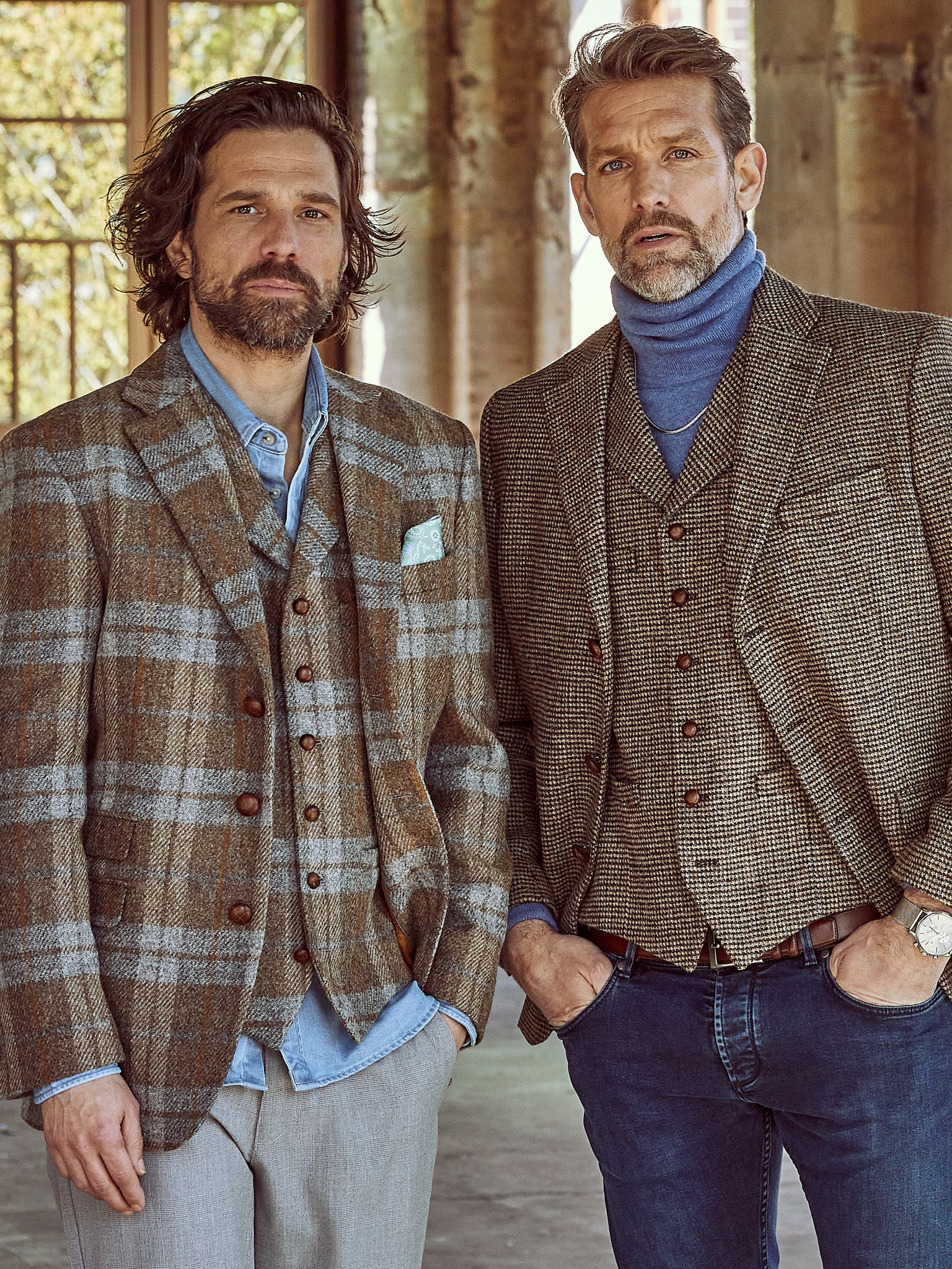 Tweed jacket in 3-button Classic from Harris Tweed