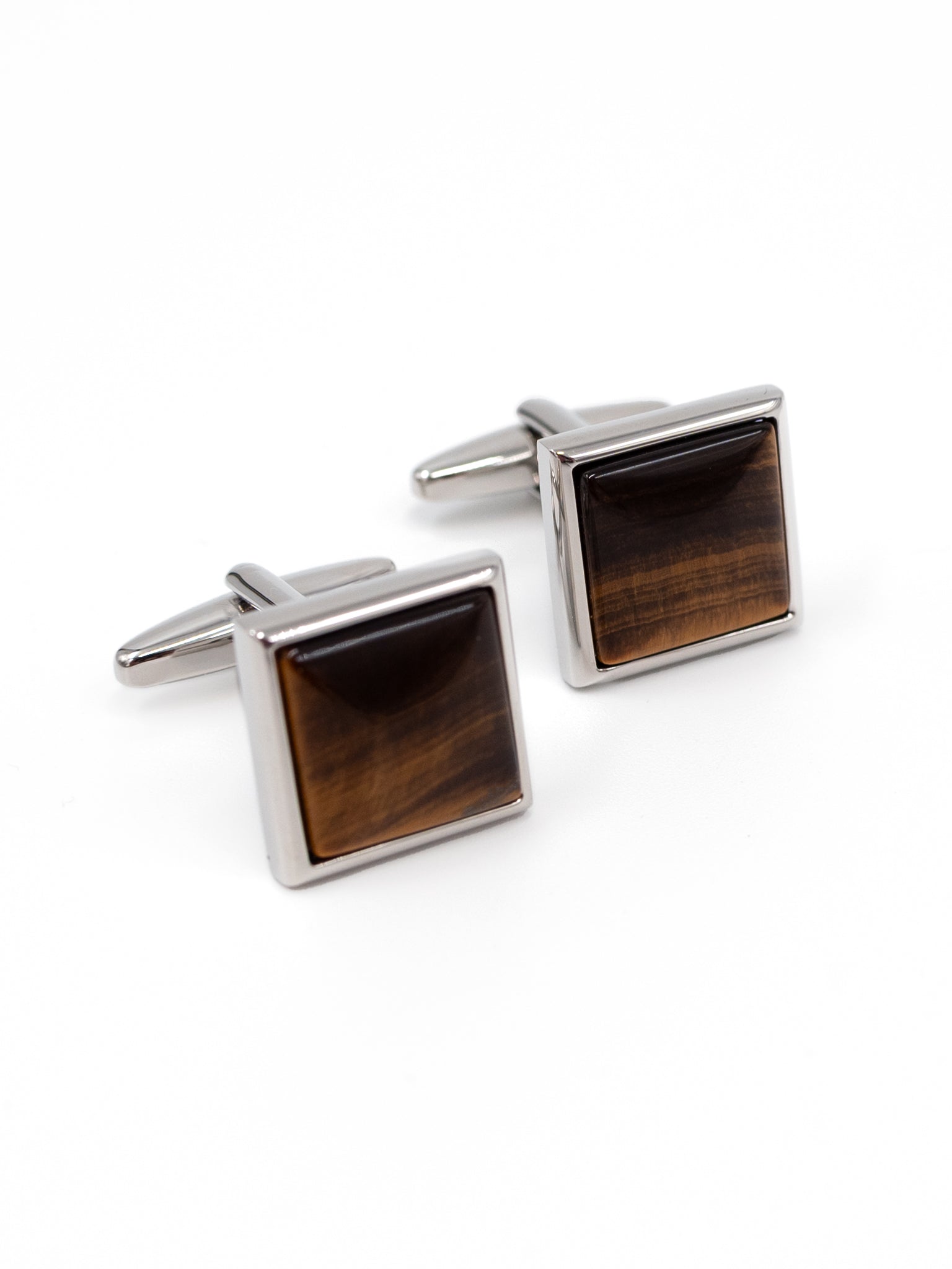 Cufflinks: Square/Tiger Eye