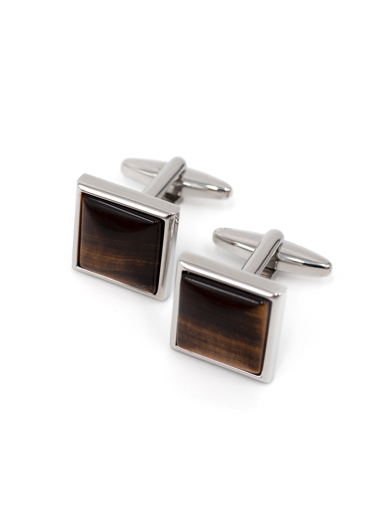 Cufflinks: Square/Tiger Eye