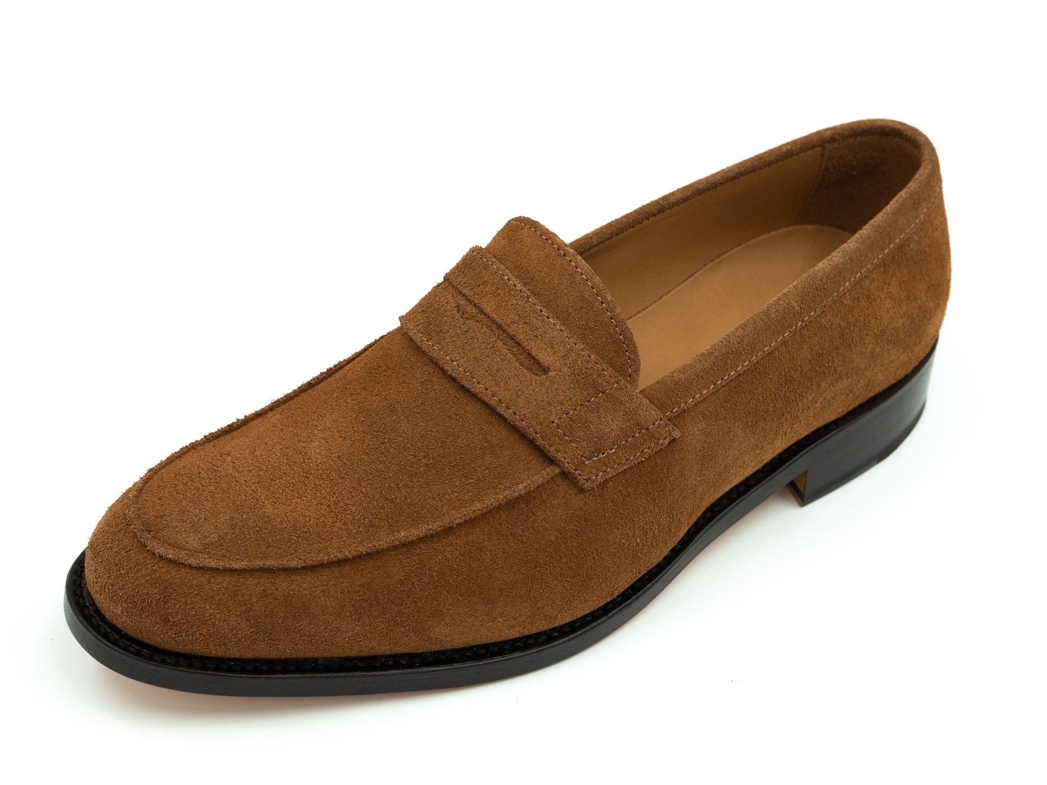 Loafers in brown suede