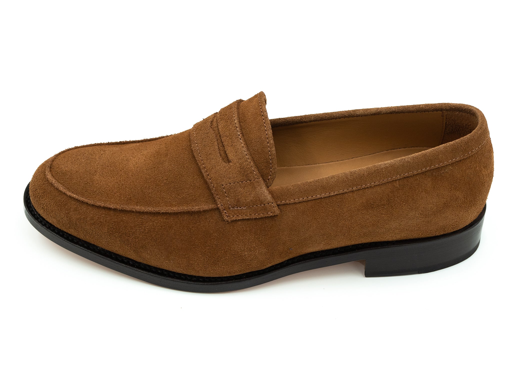 Loafers in brown suede