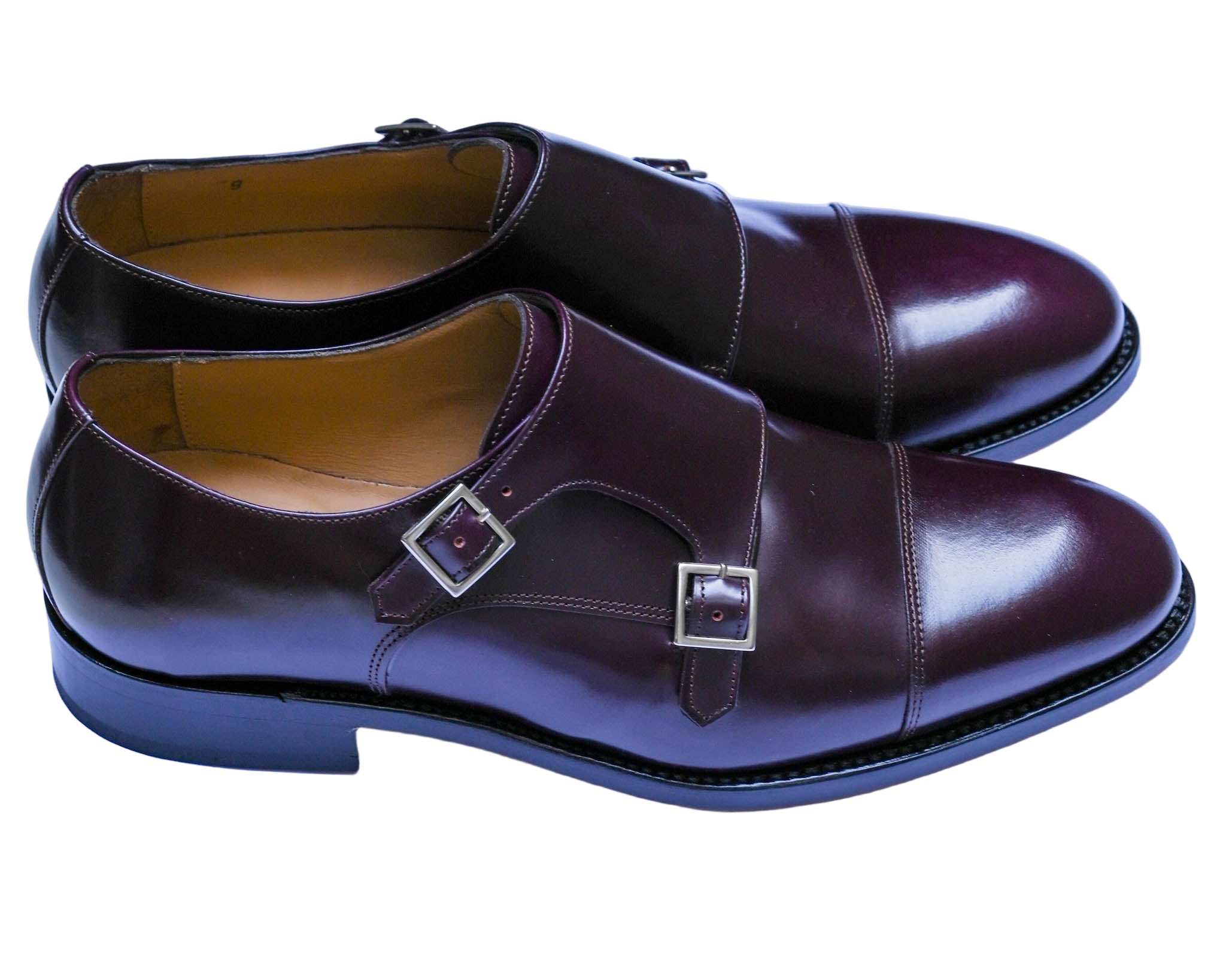 Monk Herrenschuh in Wine, Frontalansicht
