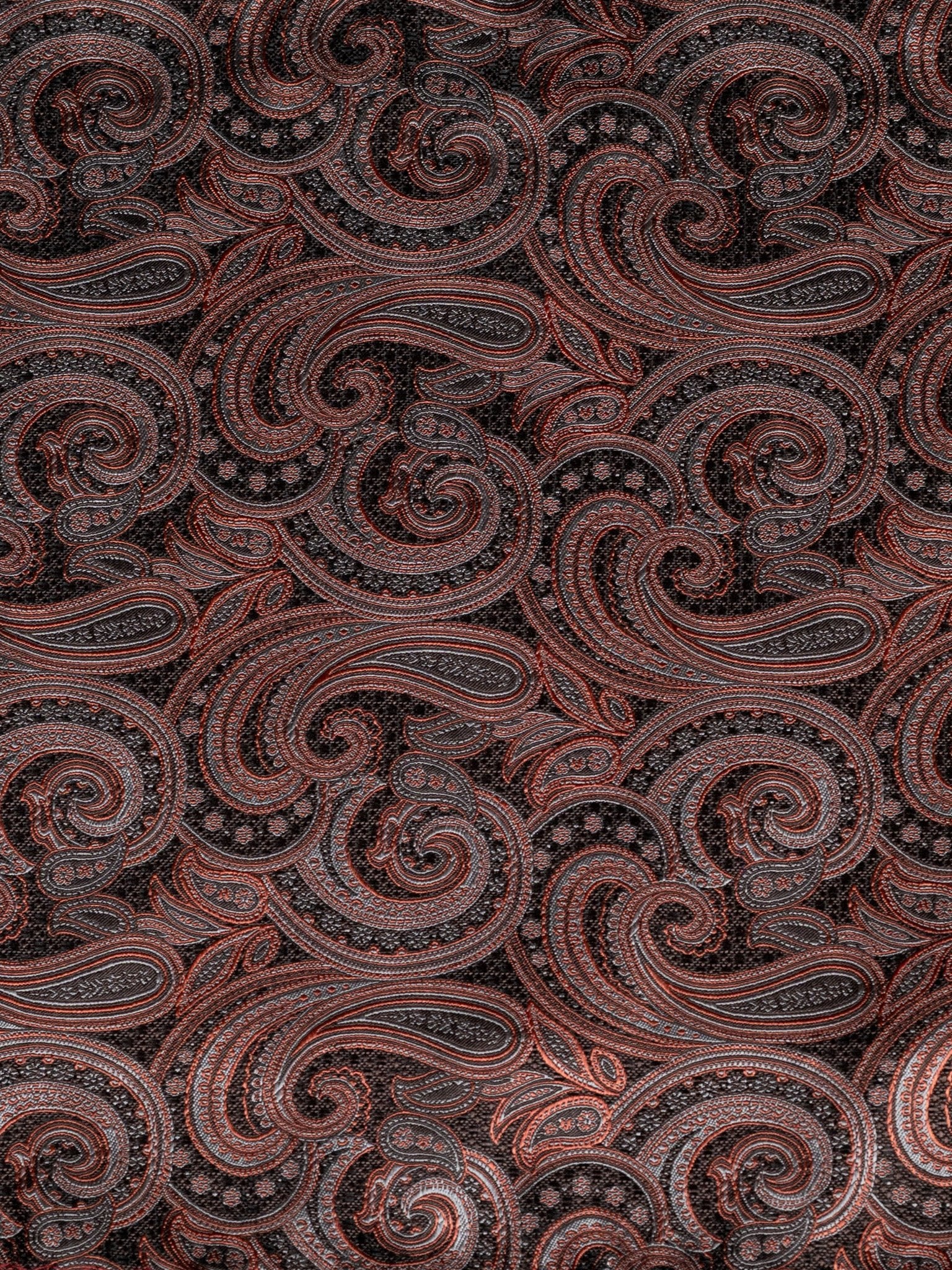 Einstecktuch Paisley braun/rost