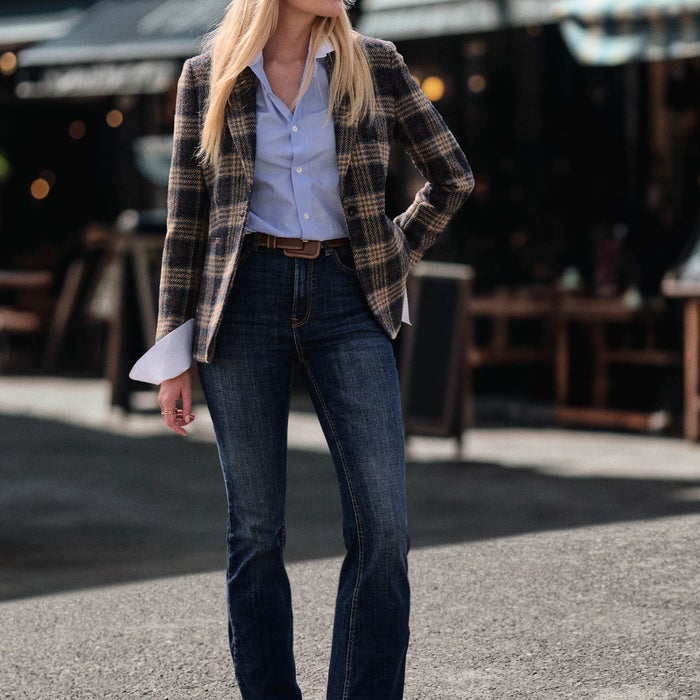 Tweed blazer in lovat tweed