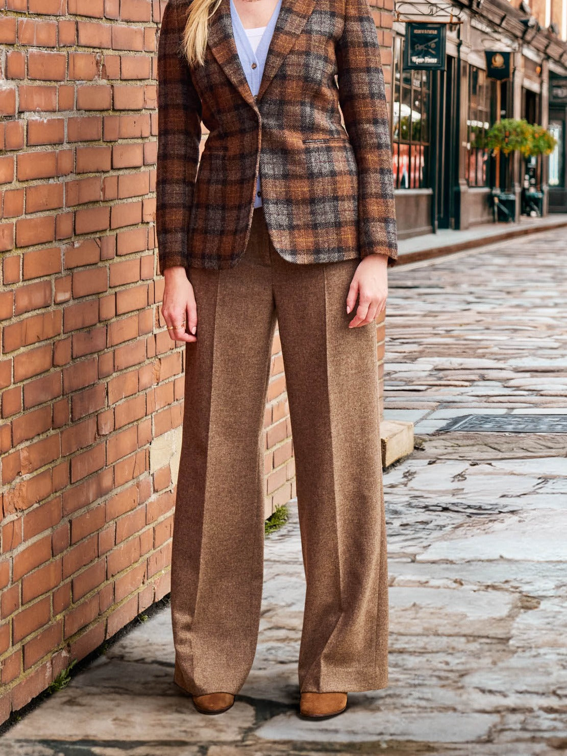 Damen Tweedblazer braun aus Moon Tweed — John Crocket