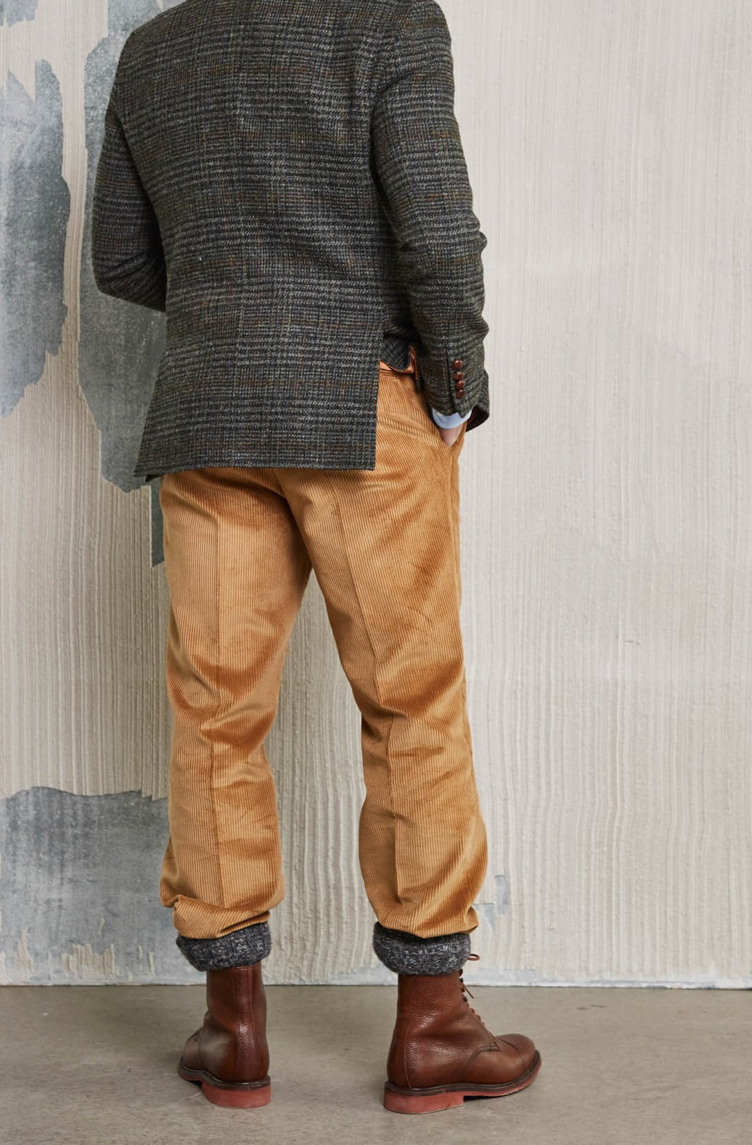 Tweedsakko in 3-Knopf Classic dunkelgrün aus Harris Tweed — John Crocket