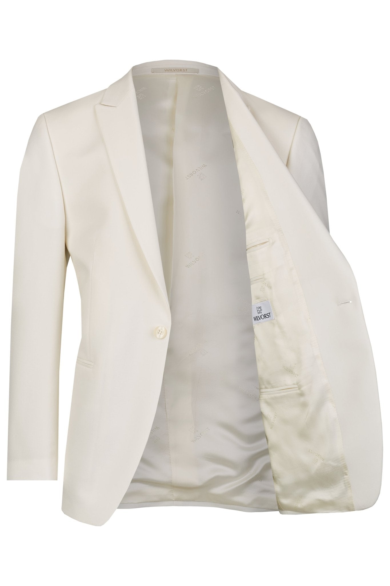 Slimline dinner jacket in white by wilvorst