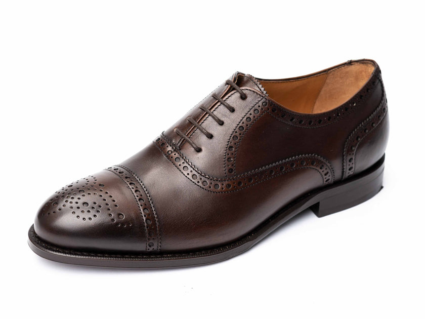 CROCKETT&JONES NEWBY SEMI BROGUE SHOES