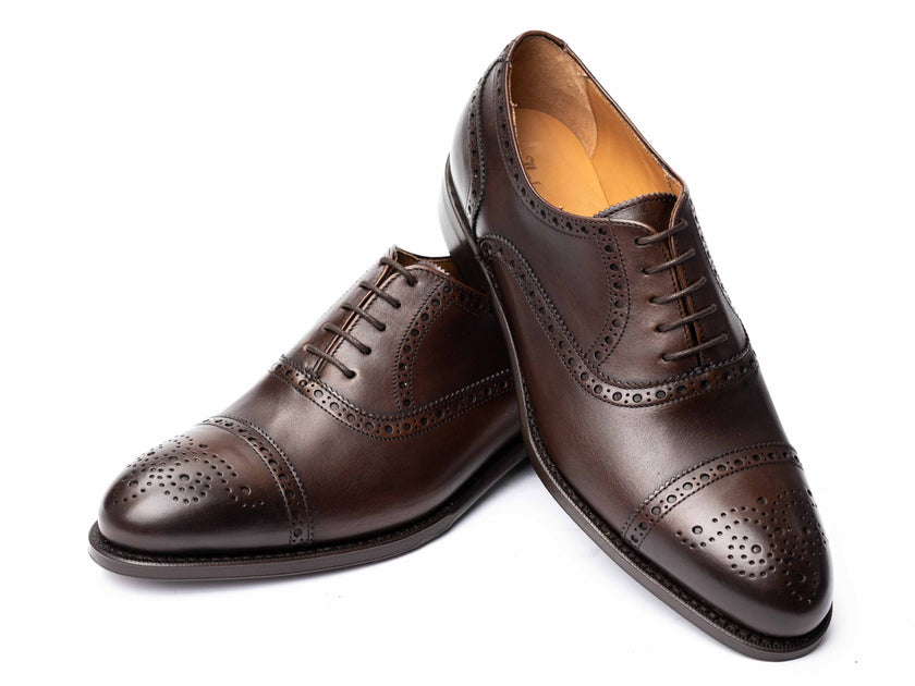 CROCKETT&JONES NEWBY SEMI BROGUE SHOES