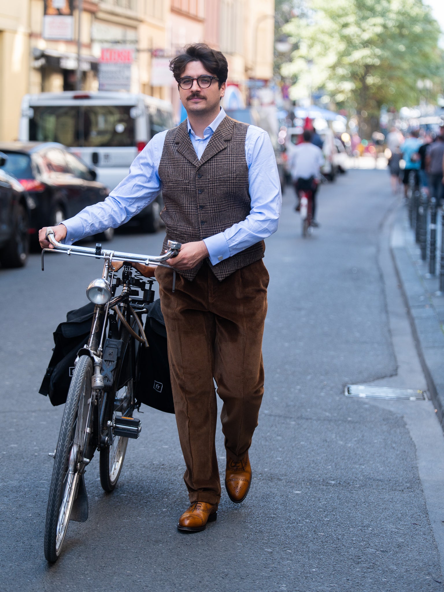 Corduroy trousers Brisbane Moss, Colour: Light Brown