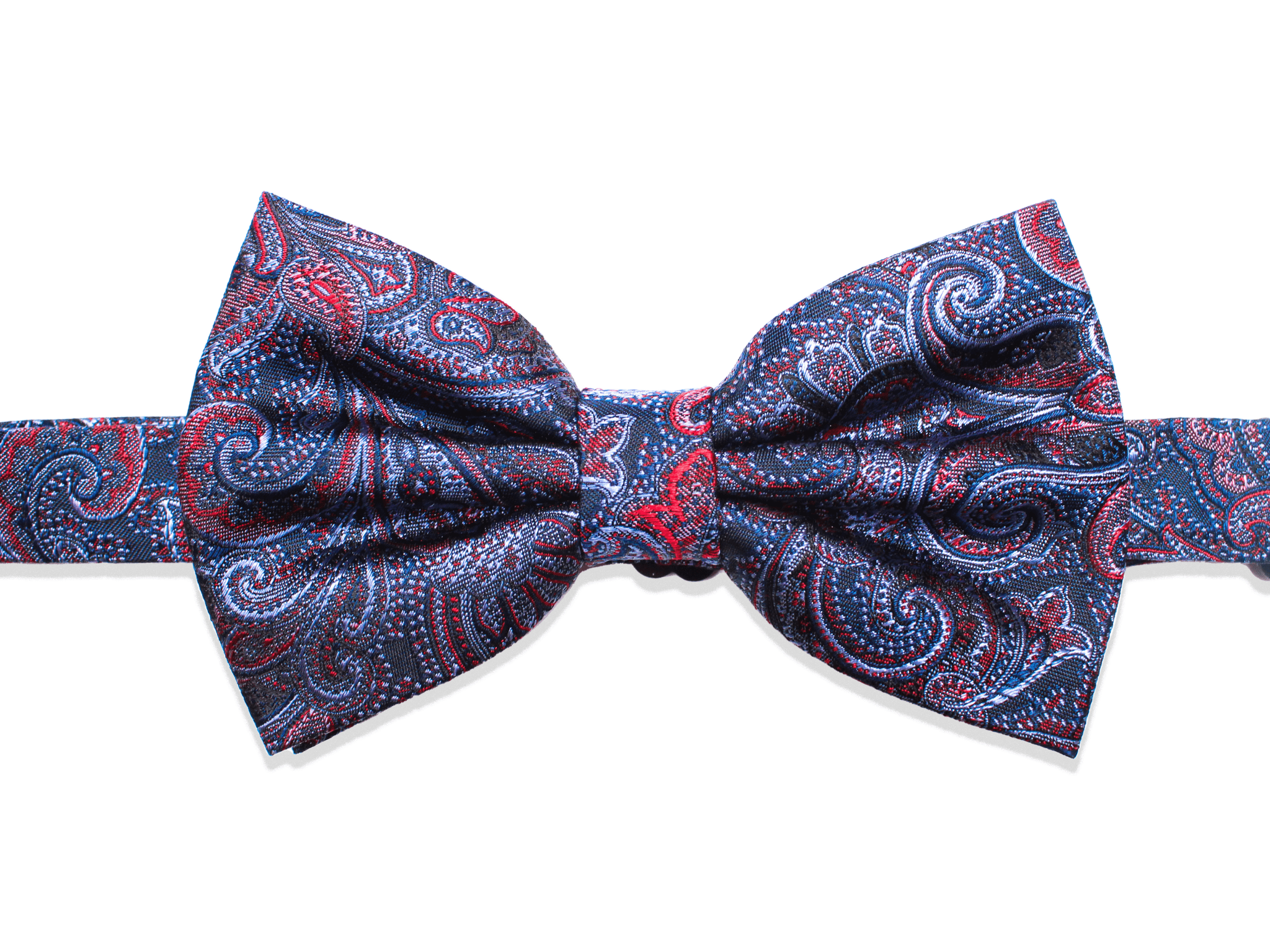 Bow tie blue/red with paisley