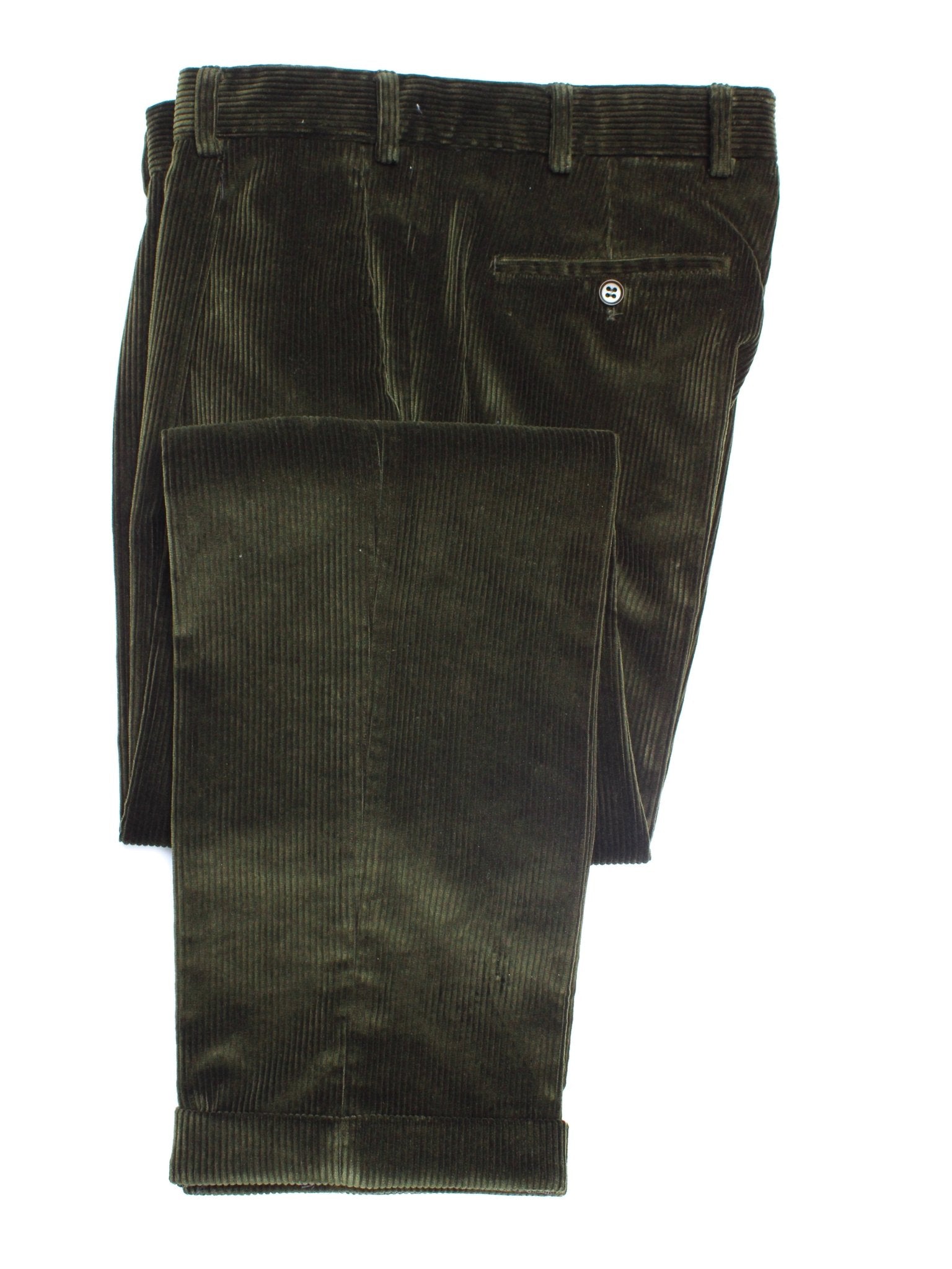 Corduroy trousers Brisbane Moss, Colour: Dark Olive