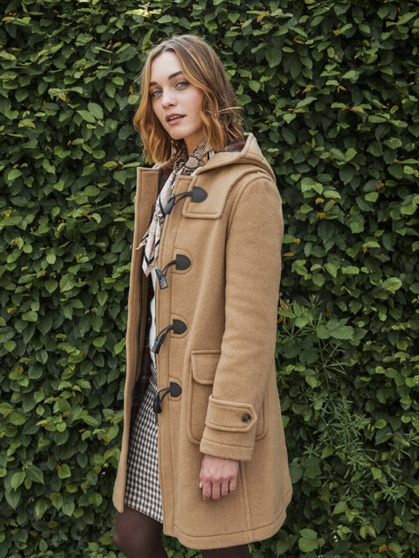 Camel toggle shop coat womens