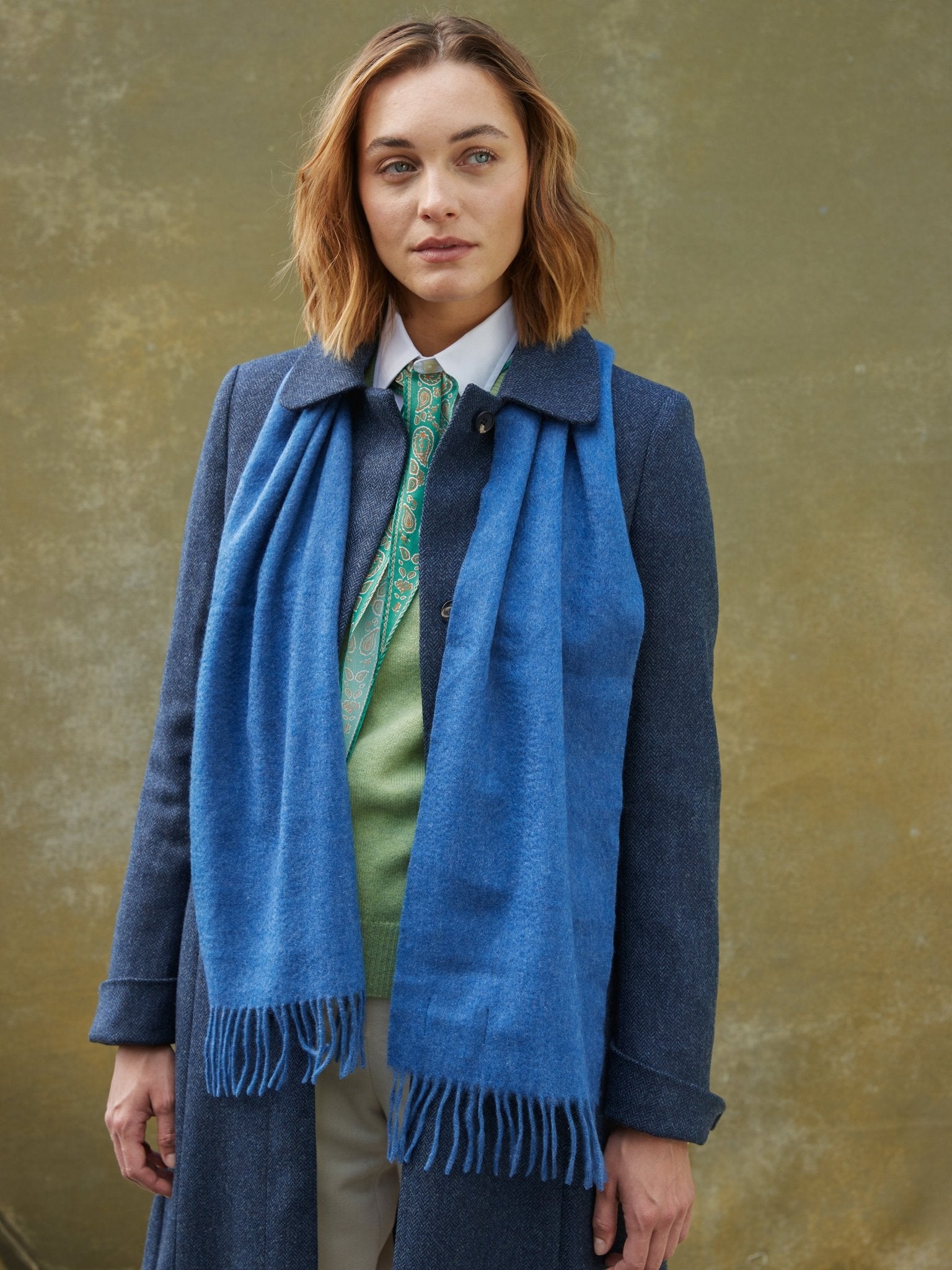 Cashmere Scarf: Soft Denim