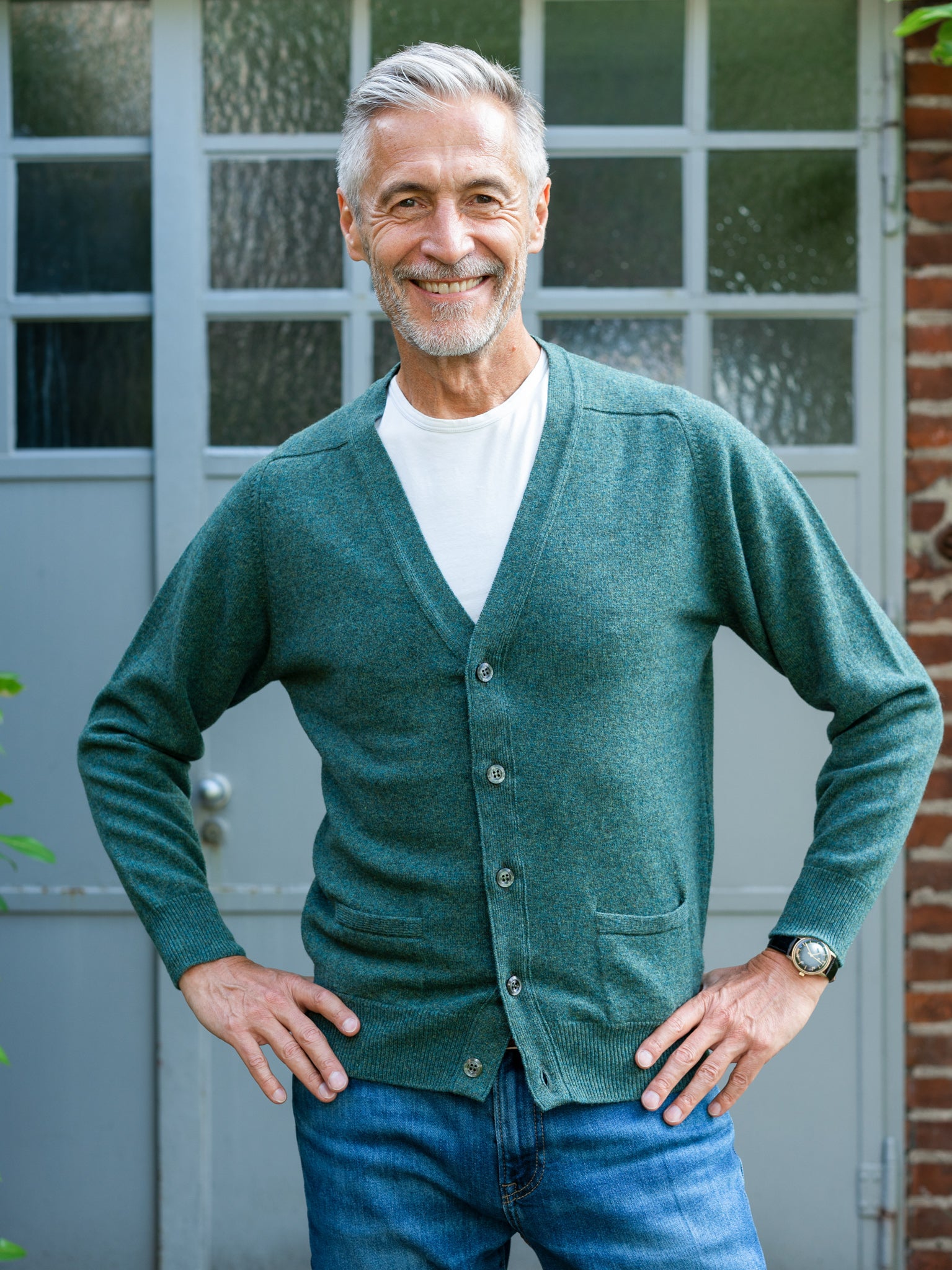 Lambswool cardigan (size 44-52)