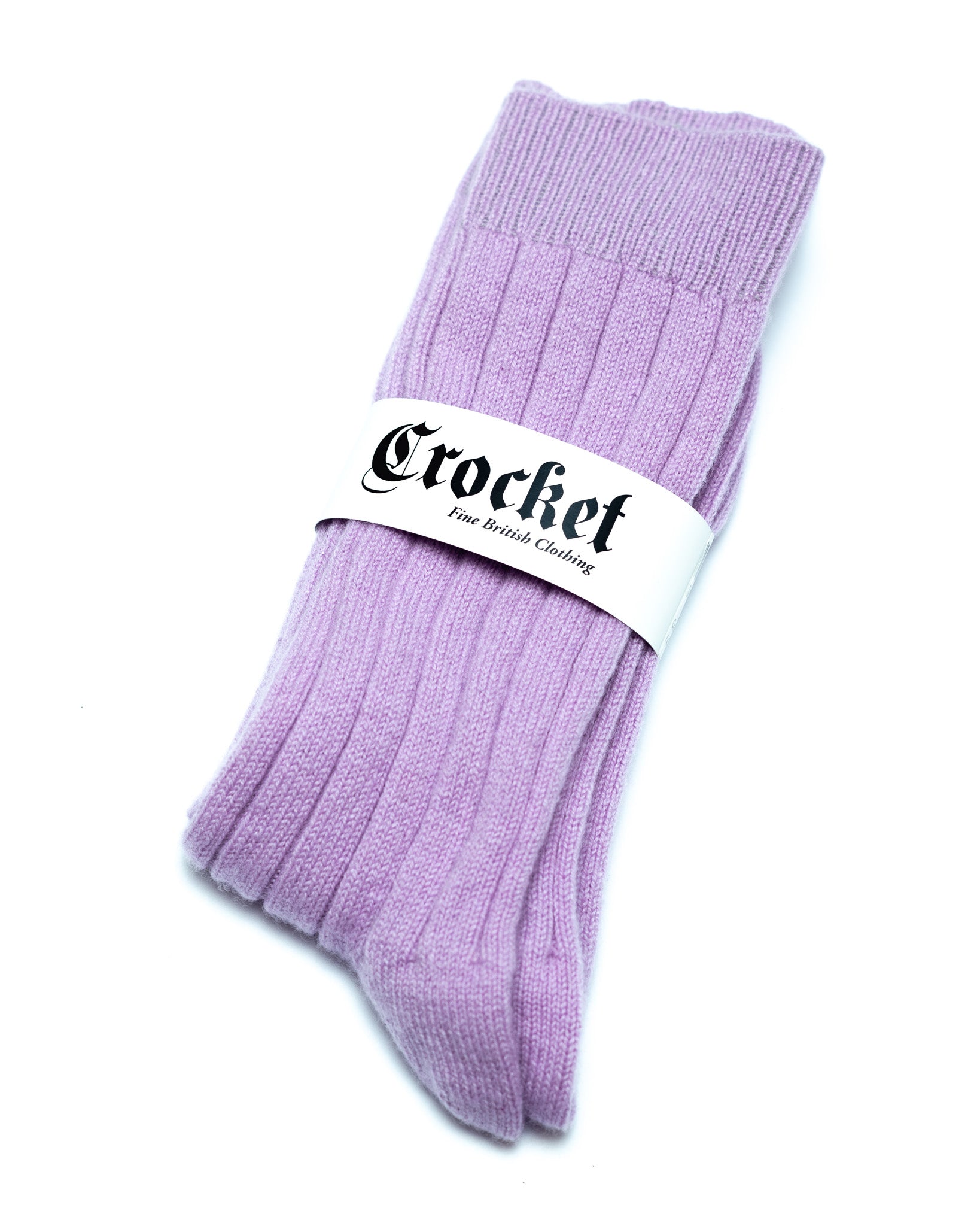 Cashmere socks in lavender