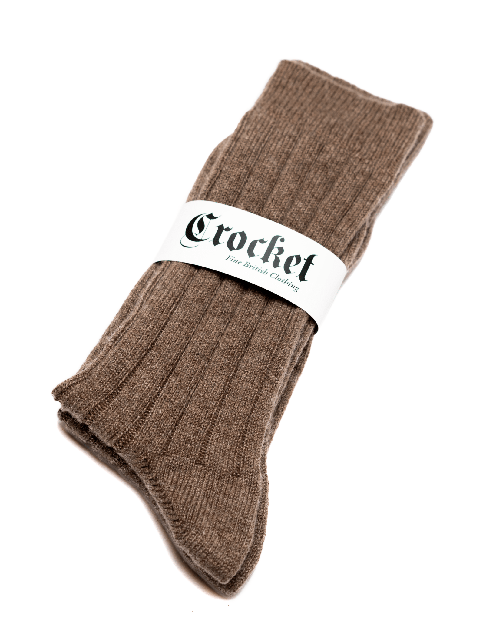 Cashmere socks in brown