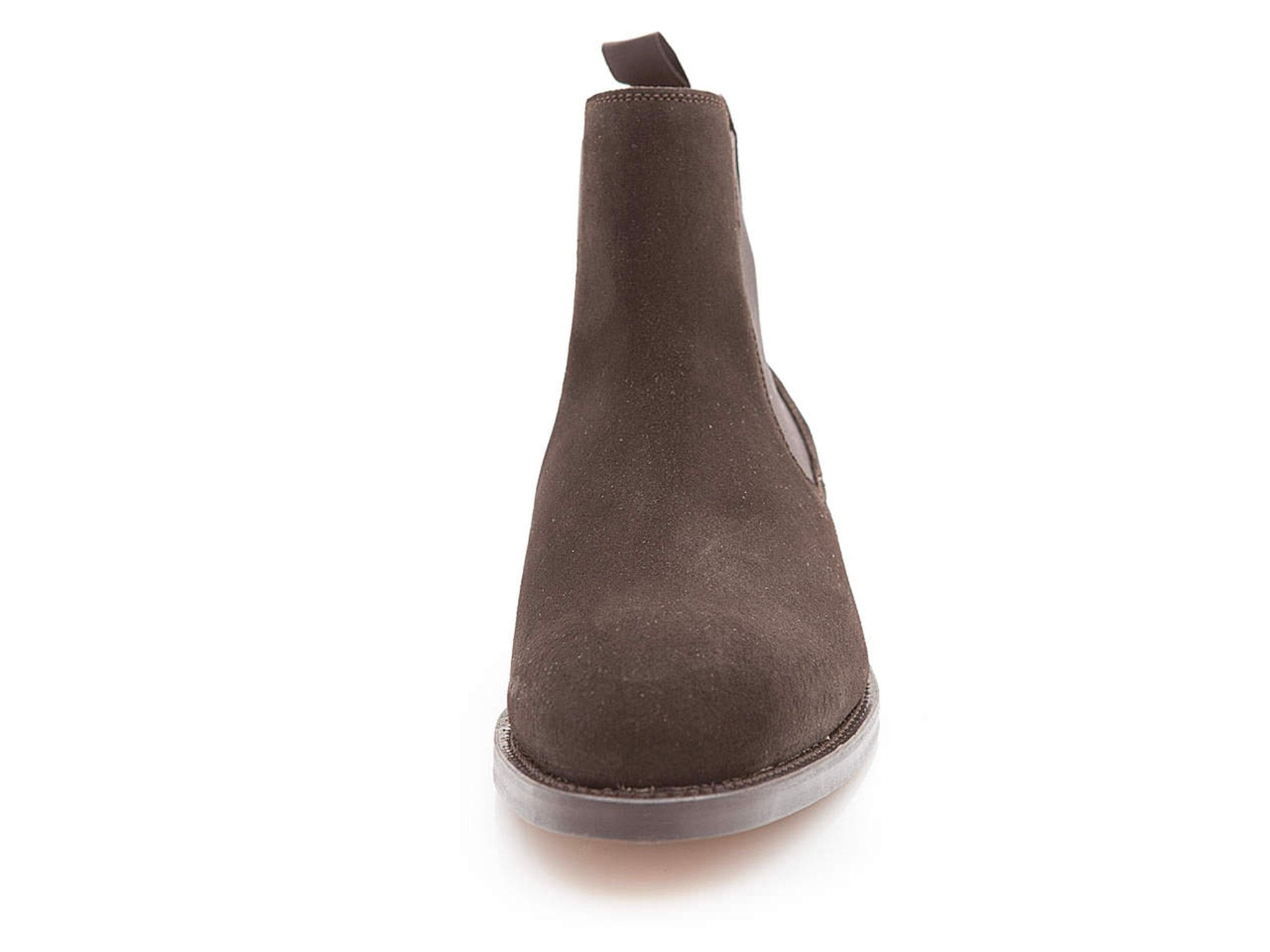 Chelsea Boots with dark brown suede leather