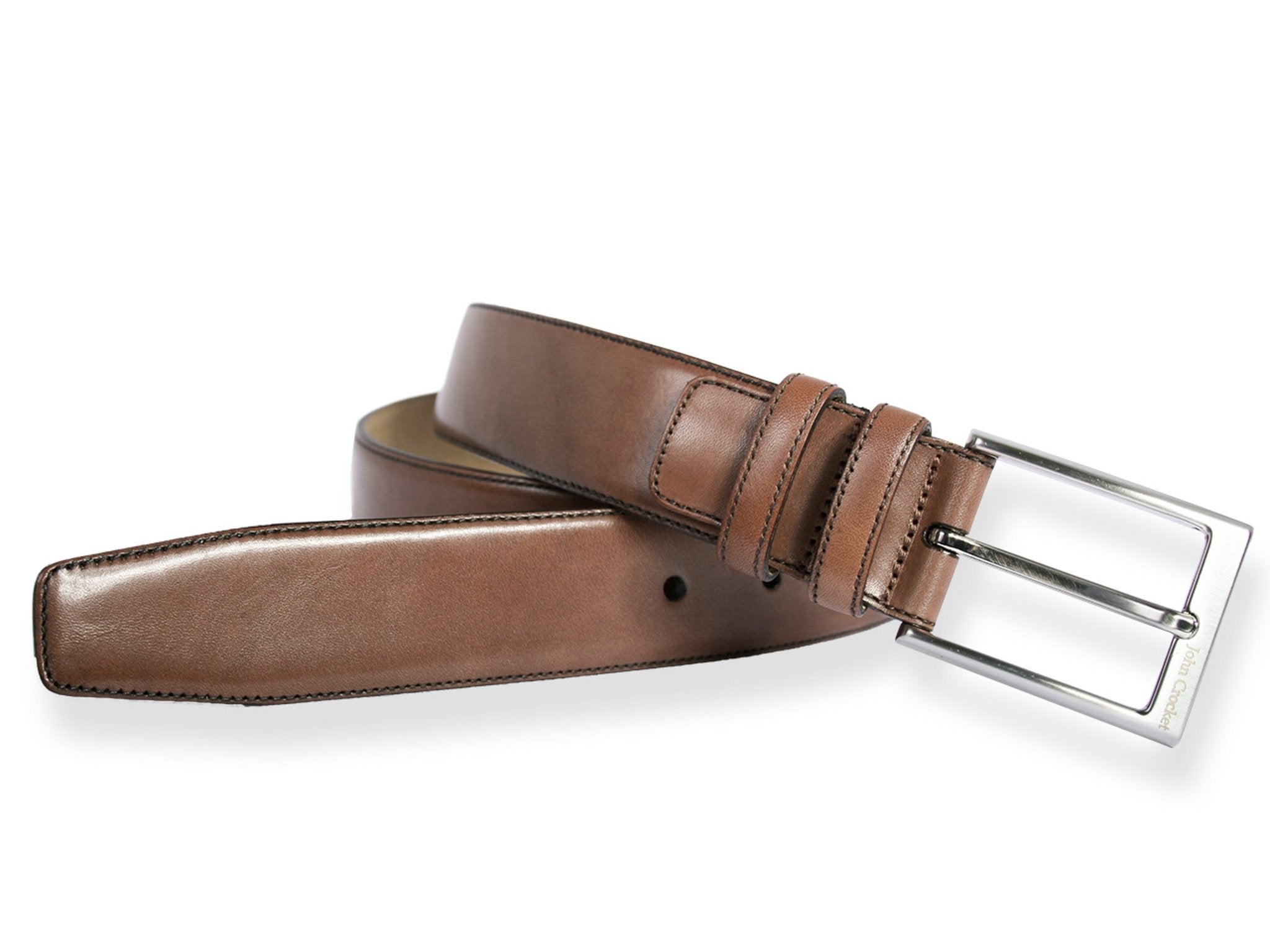 Leather belt brown