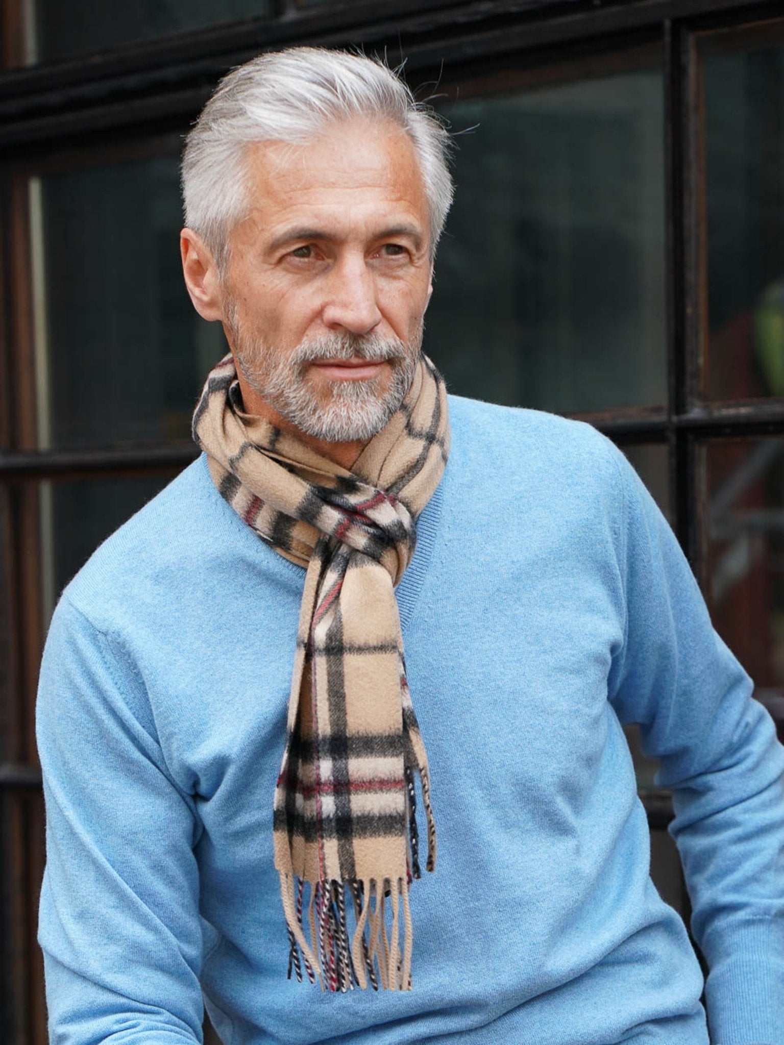Cashmere Scarf: Thomson Camel
