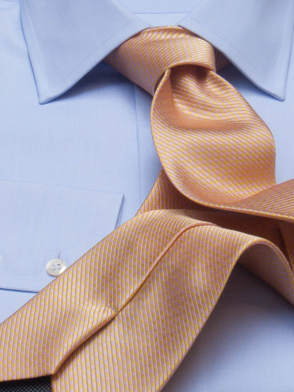 Hemd: Hemd in Slimline mit Kent Kragen in blau | John Crocket – Fine British Clothing