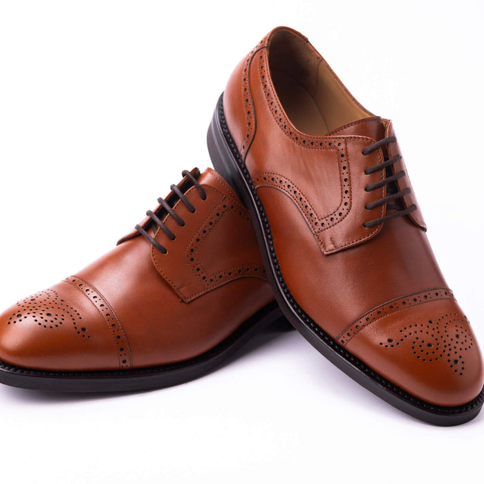 Semi Brogue in Derby Style with Vibram sole