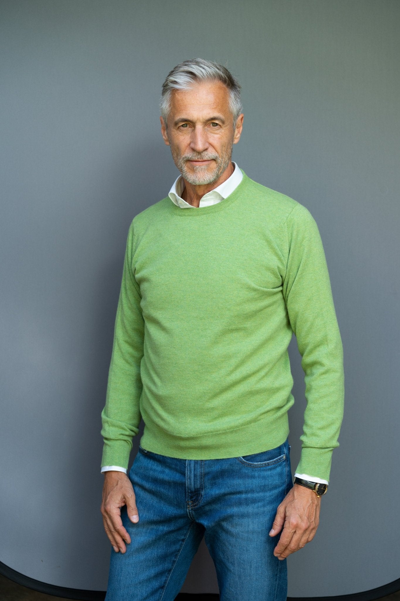 Cashmere Pullover (3-fädig) mit Rundausschnitt