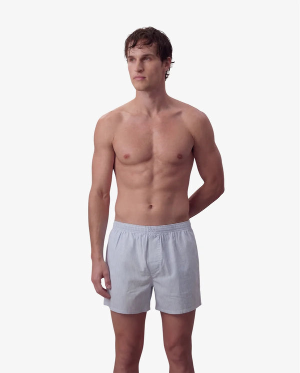 Boxershorts Baby Blue Pinstripe