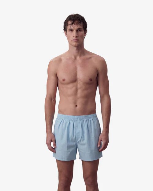 Boxershorts Horizon Blue Frontalansicht — John Crocket