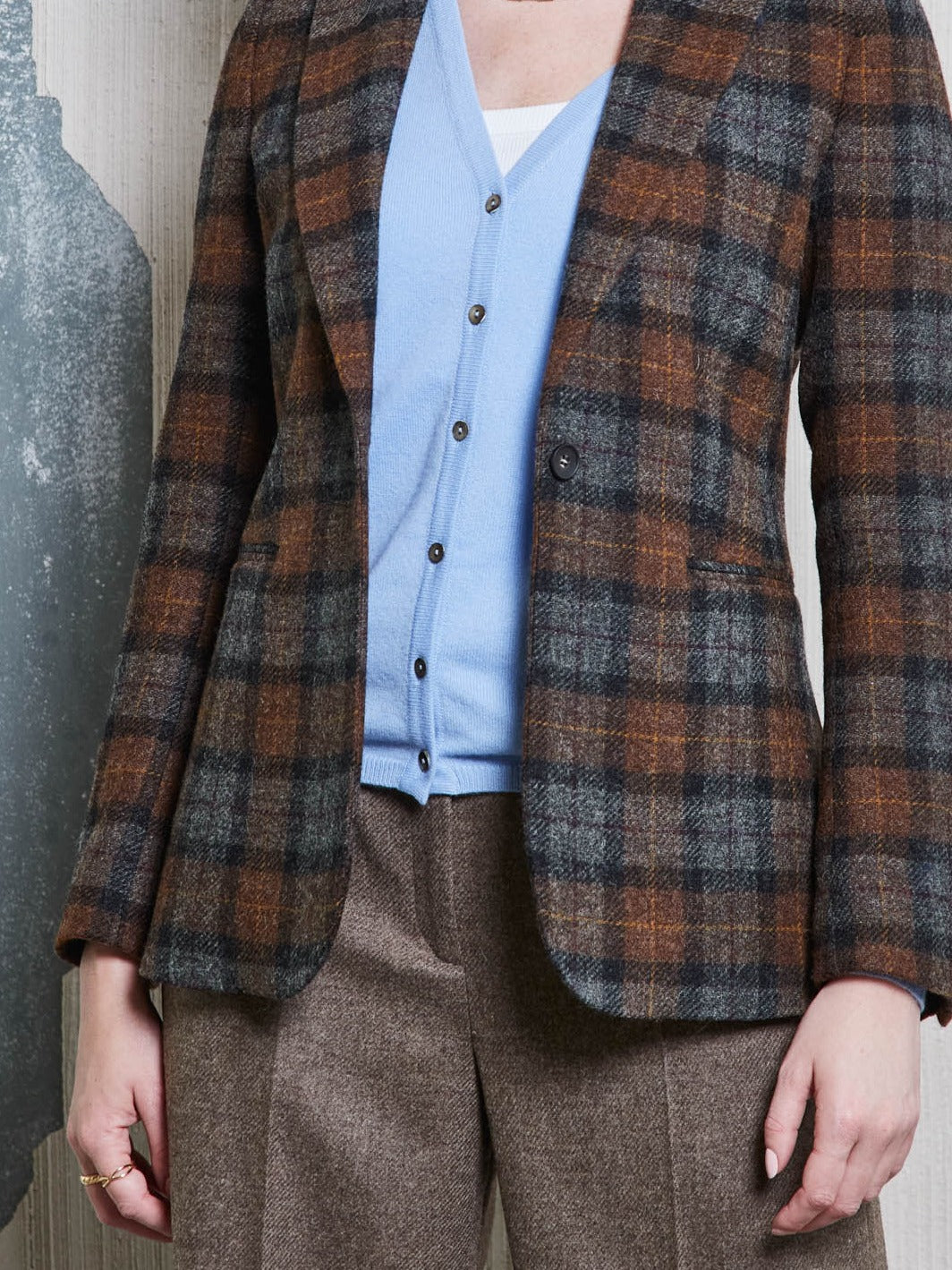 Damen Tweedblazer braun aus Moon Tweed — John Crocket