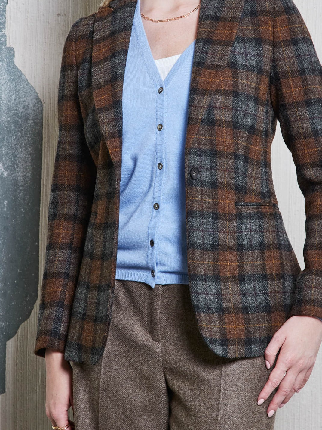 Damen Tweedblazer braun aus Moon Tweed — John Crocket